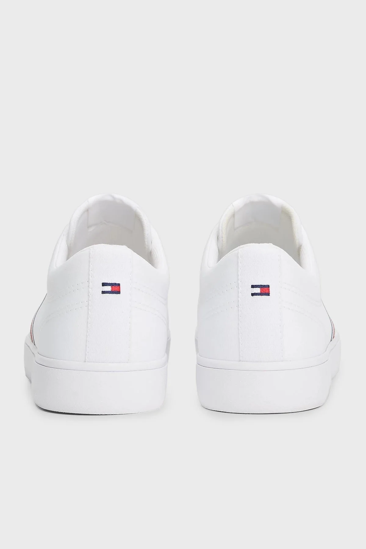 Tommy Hilfiger Bant Logolu Sneaker Erkek Ayakkabı FM0FM05393 YBS BEYAZ - 4