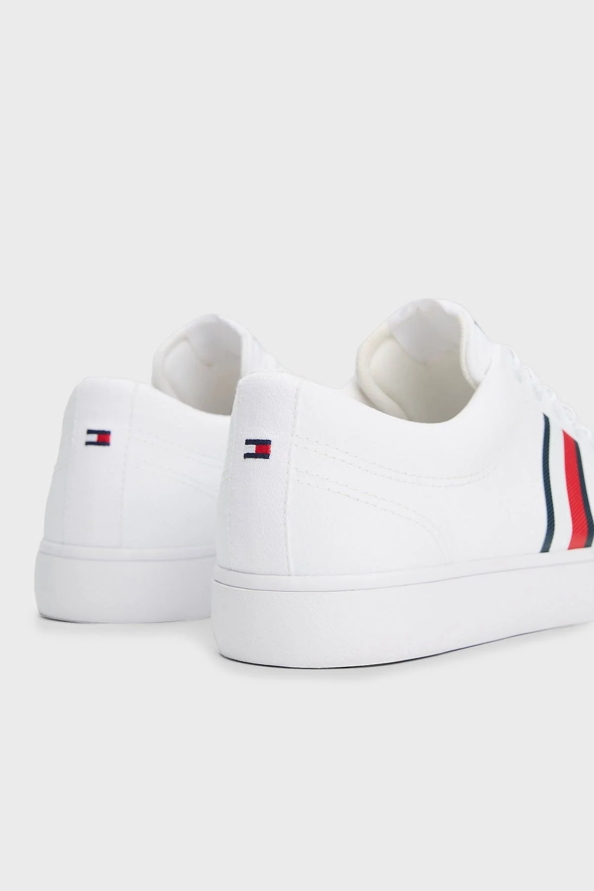 Tommy Hilfiger Bant Logolu Sneaker Erkek Ayakkabı FM0FM05393 YBS BEYAZ - 6