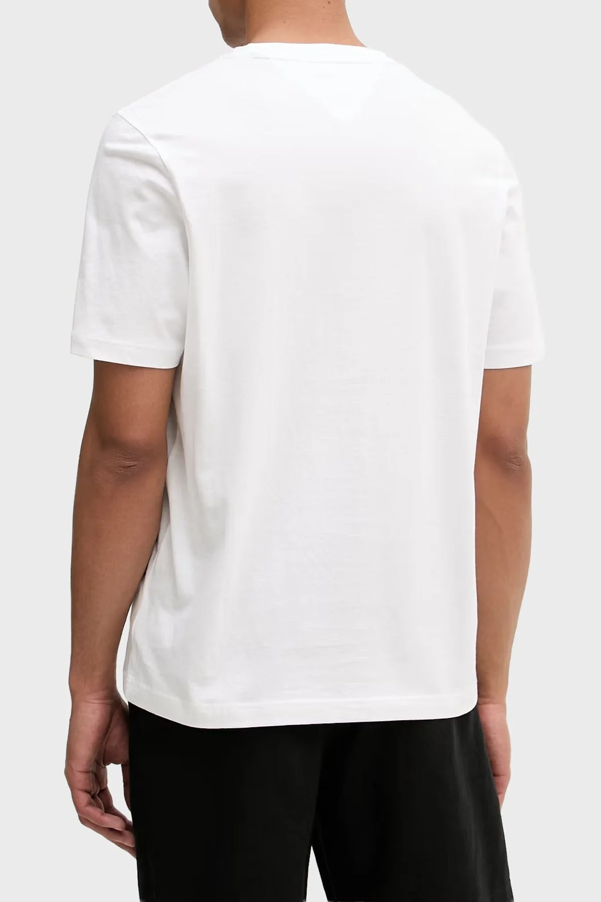 Tommy Hilfiger Baskılı % 100 Pamuk Regular Fit Erkek T Shirt MW0MW42364 YBR BEYAZ - 3