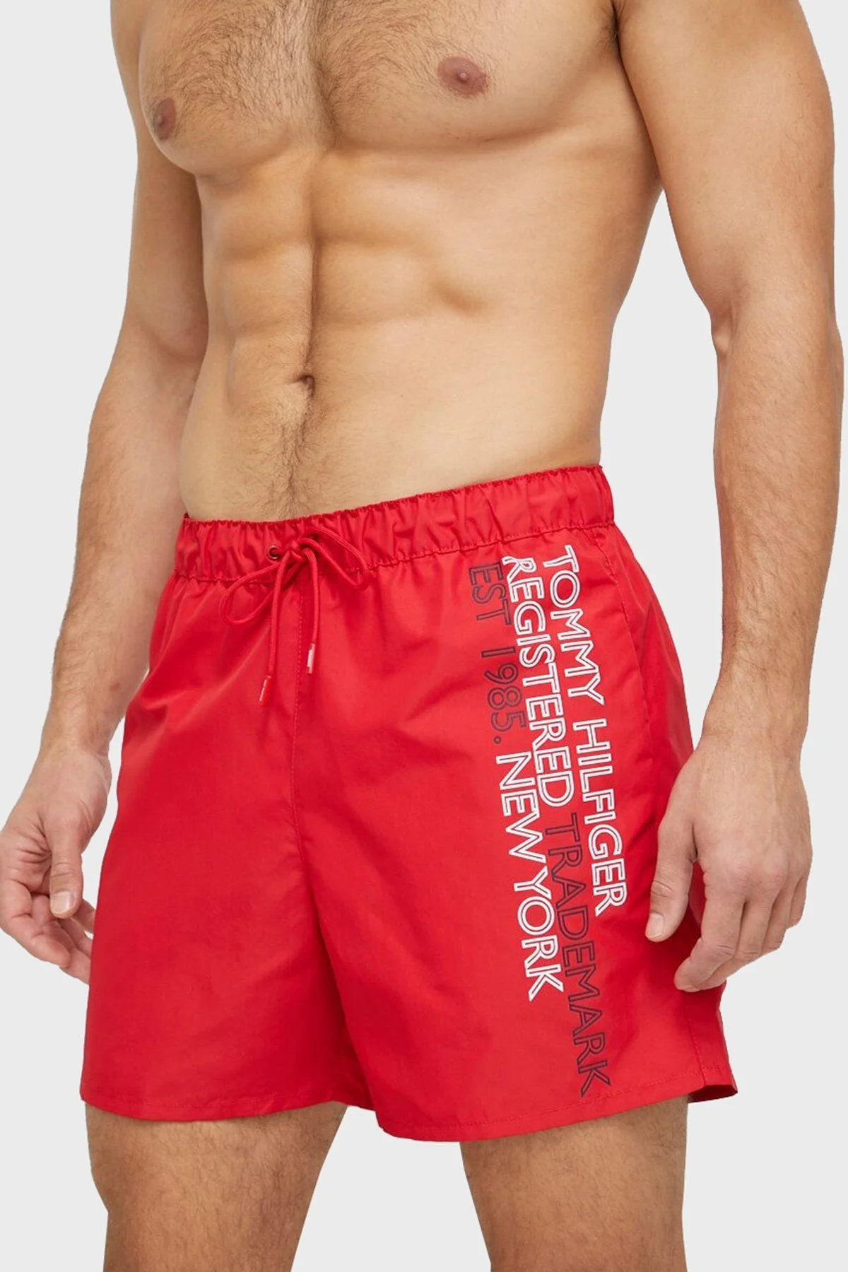 Tommy Hilfiger Baskılı Regular Fit Cepli Erkek Mayo Short UM0UM02742 XLG KIRMIZI - 1