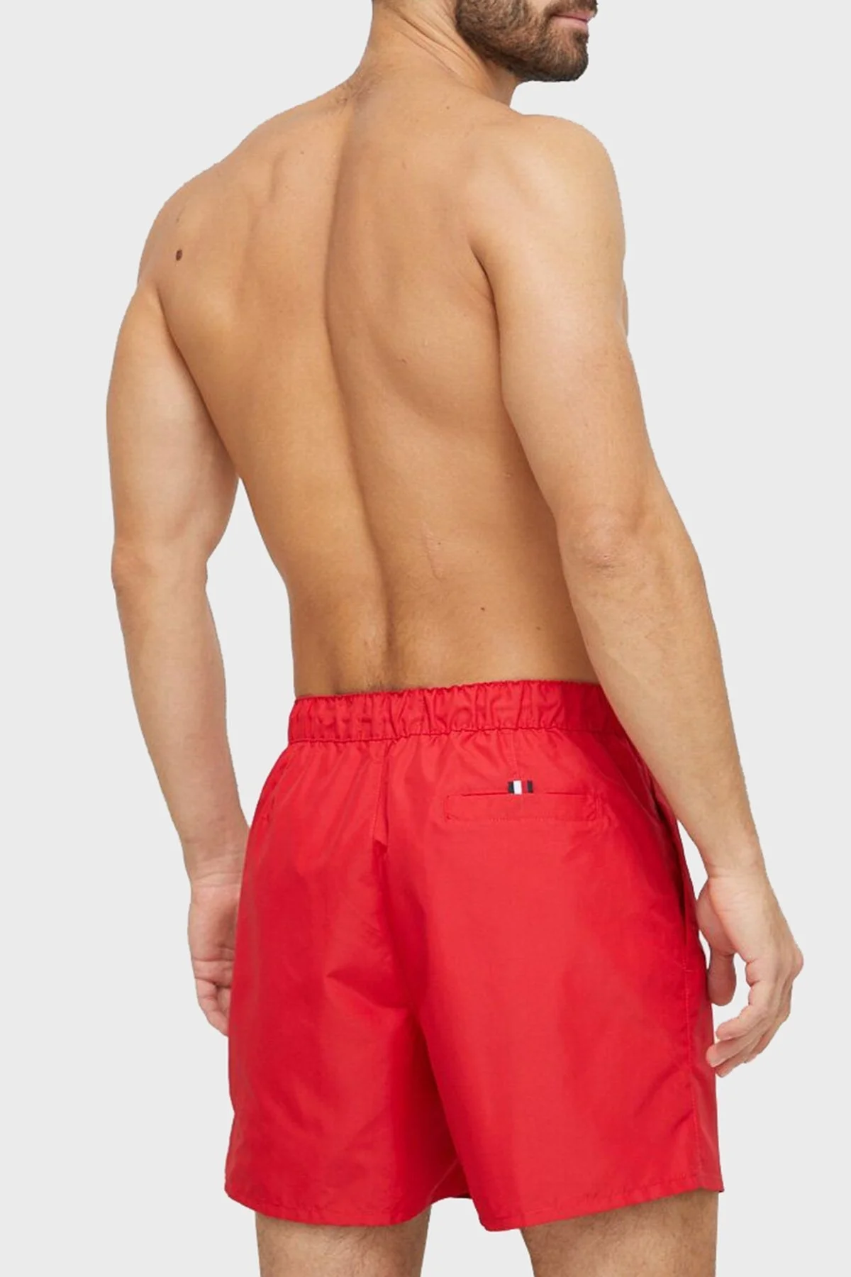 Tommy Hilfiger Baskılı Regular Fit Cepli Erkek Mayo Short UM0UM02742 XLG KIRMIZI - 4