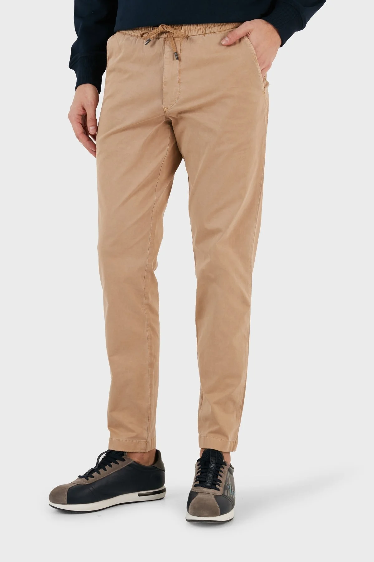 Tommy Hilfiger Belden Bağlamalı Pamuklu Cepli Regular Fit Erkek Pantolon MW0MW32131 RBL CAMEL - 8