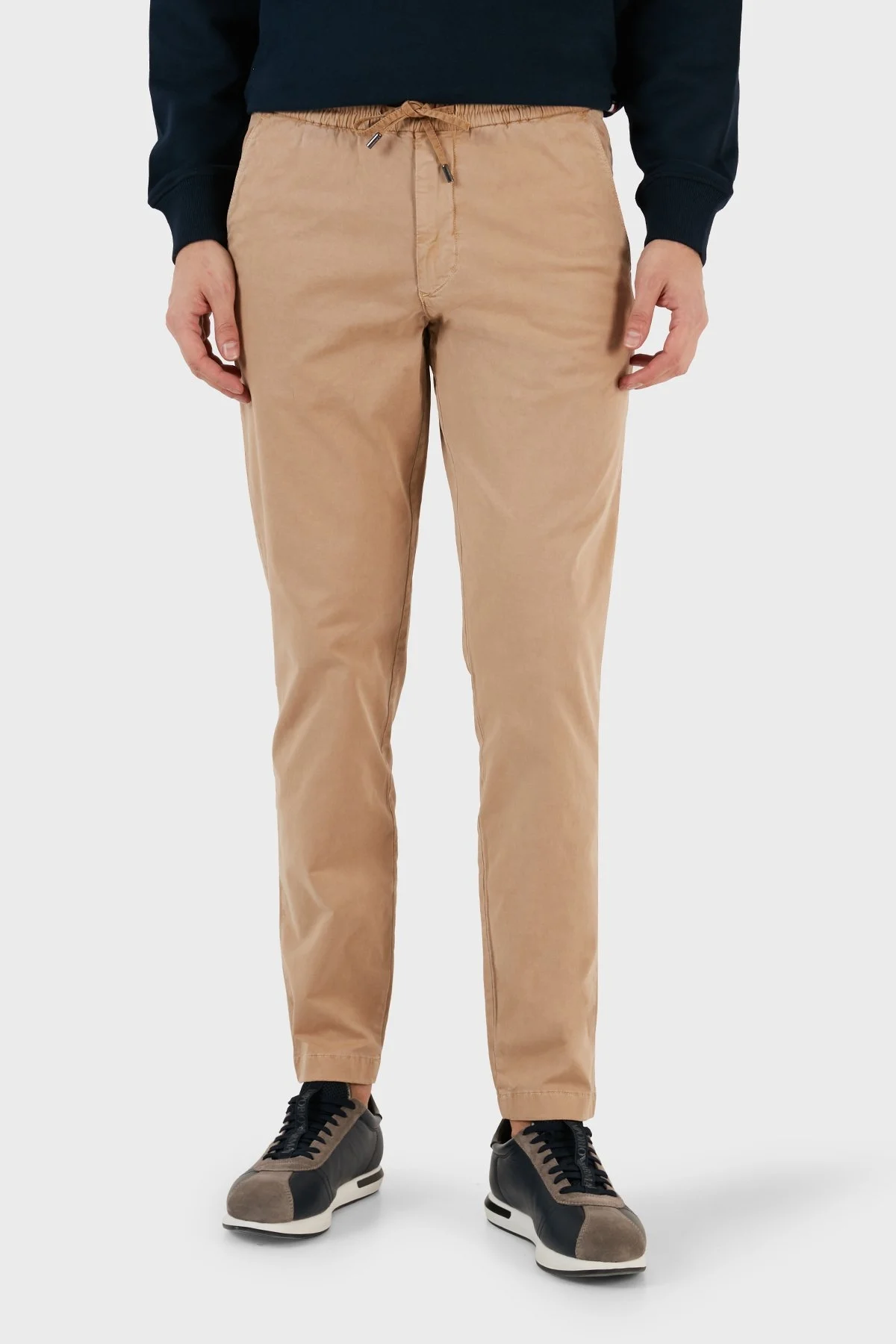 Tommy Hilfiger Belden Bağlamalı Pamuklu Cepli Regular Fit Erkek Pantolon MW0MW32131 RBL CAMEL - 12