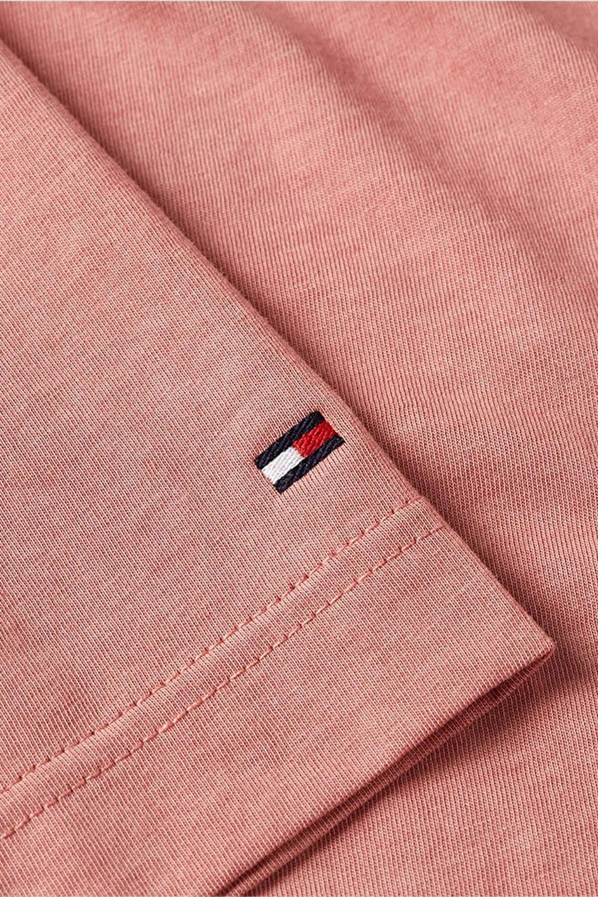 Tommy Hilfiger Bisiklet Yaka % 100 Pamuk Regular Fit Erkek T Shirt MW0MW35186 TJ5 PEMBE - 3