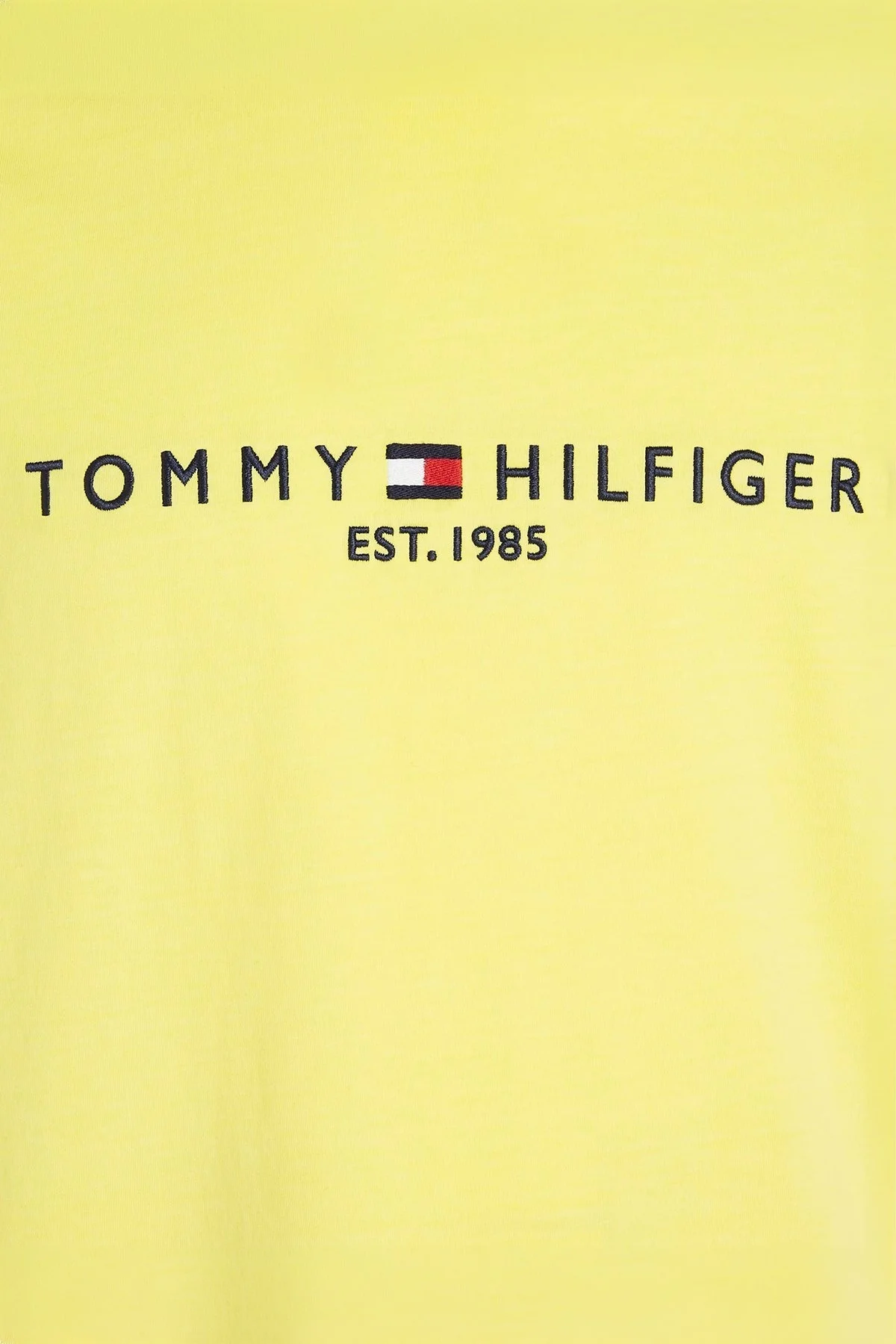 Tommy Hilfiger Bisiklet Yaka % 100 Pamuk Regular Fit Erkek T Shirt MW0MW35186 ZIN SARI - 3