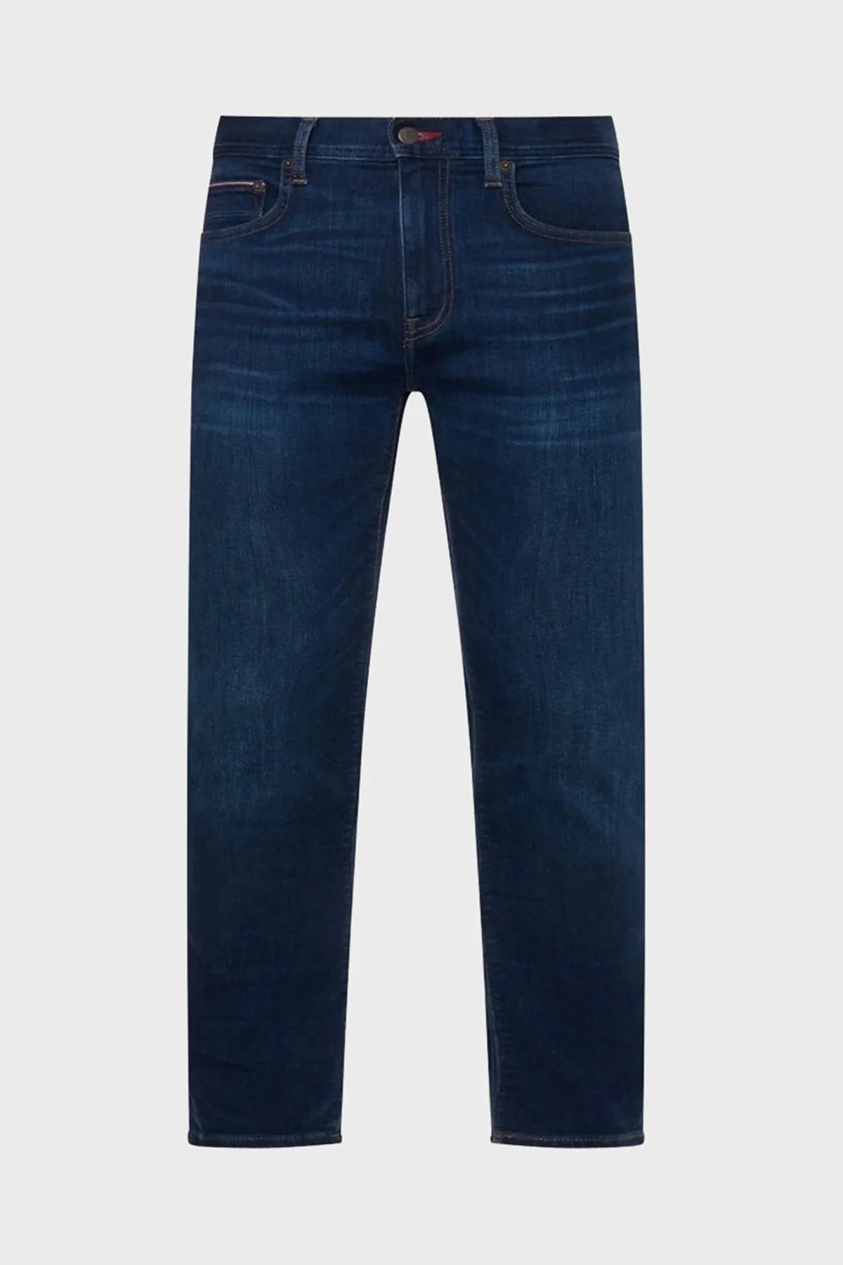 Tommy Hilfiger Bleecker Streç Pamuklu Normal Bel Slim Fit Jeans Erkek Kot Pantolon MW0MW26537 1BN LACİVERT - 4