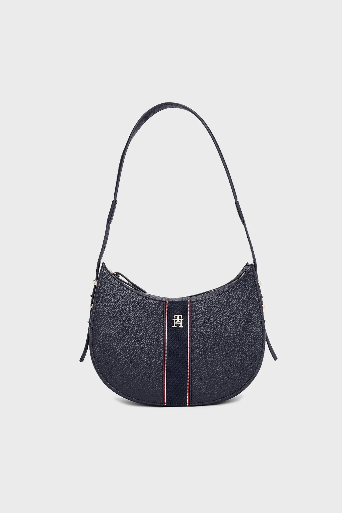 Tommy Hilfiger Çakıl Taşı Desenli Omuz Askılı Bayan Çanta AW0AW16899 DW6 LACİVERT - 1