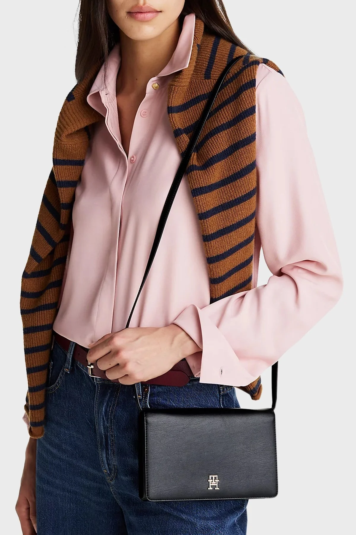 Tommy Hilfiger Çapraz Askılı Bayan Cüzdan AW0AW16923 BDS SİYAH - 7