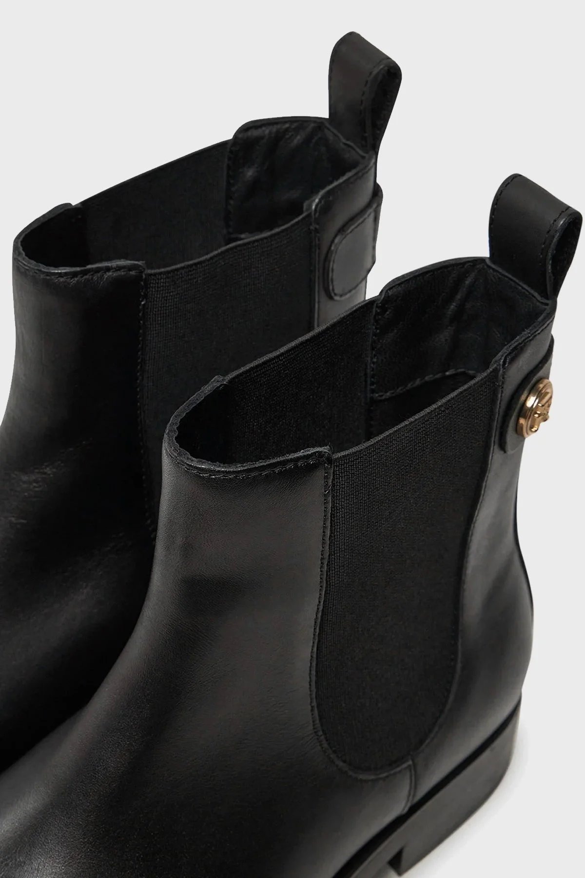 Tommy Hilfiger Chelsea Deri Zımbalı Bayan Bot FW0FW08184 BDS SİYAH - 5