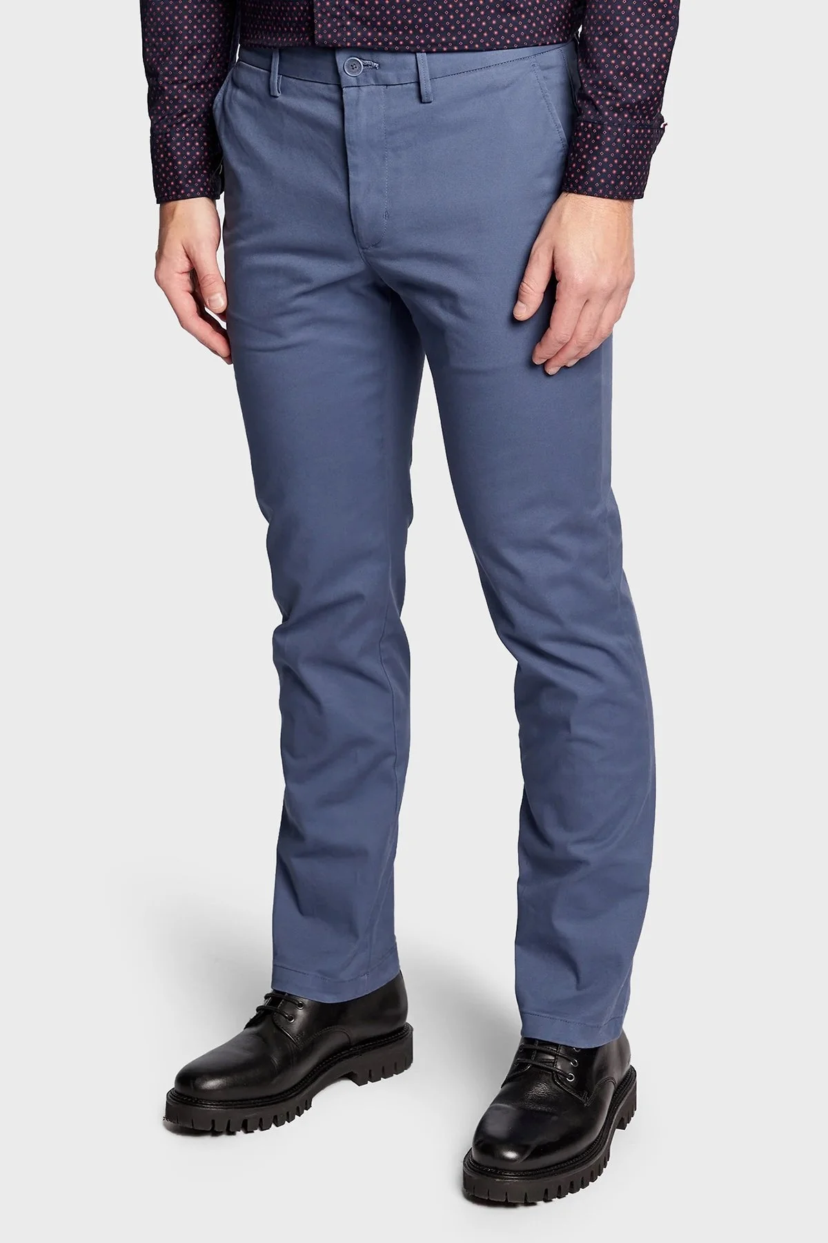 Tommy Hilfiger Chinos Denton Pamuklu Regular Fit Erkek Pantolon MW0MW25964 DBZ İNDİGO - 2