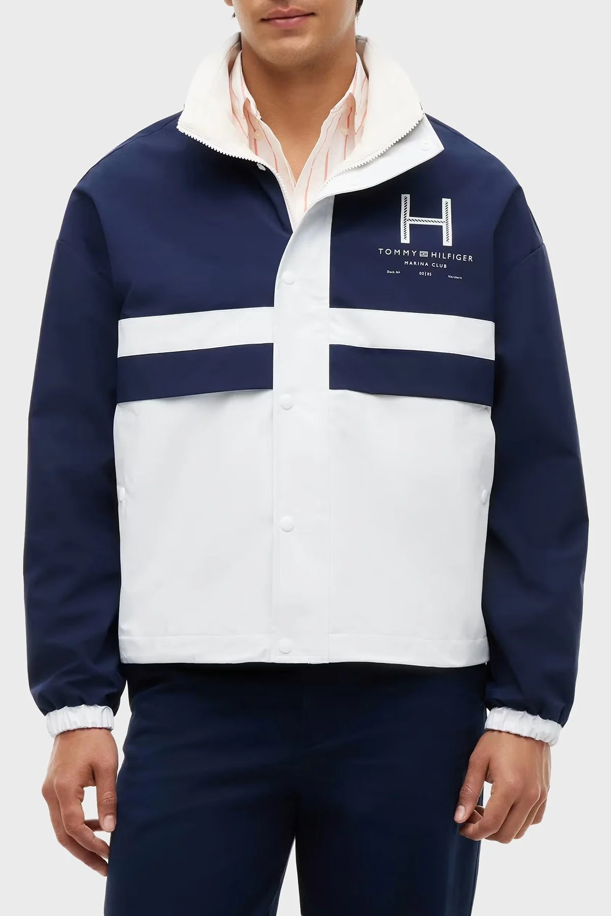 Tommy Hilfiger Çift Taraflı Pamuklu Regular Erkek Sweat MW0MW43183 0K4 Beyaz - 1