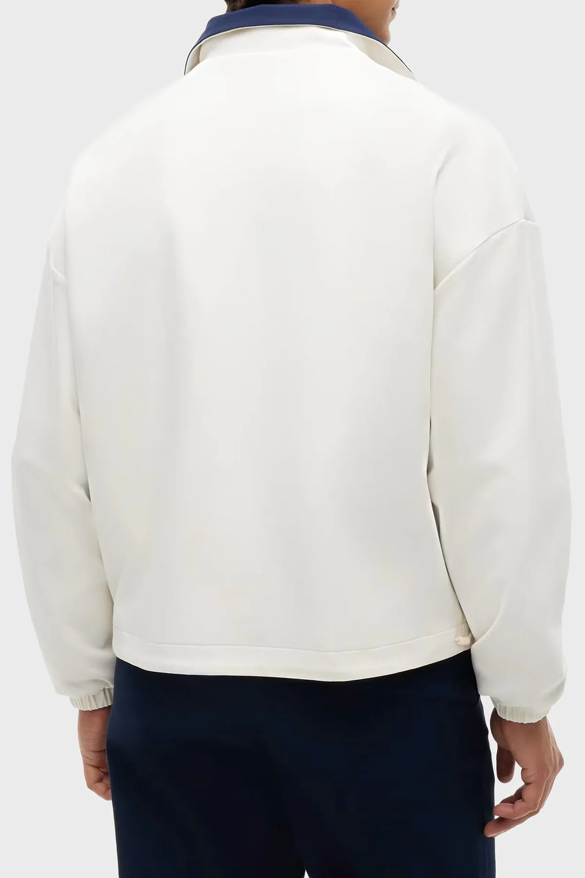 Tommy Hilfiger Çift Taraflı Pamuklu Regular Erkek Sweat MW0MW43183 0K4 Beyaz - 4