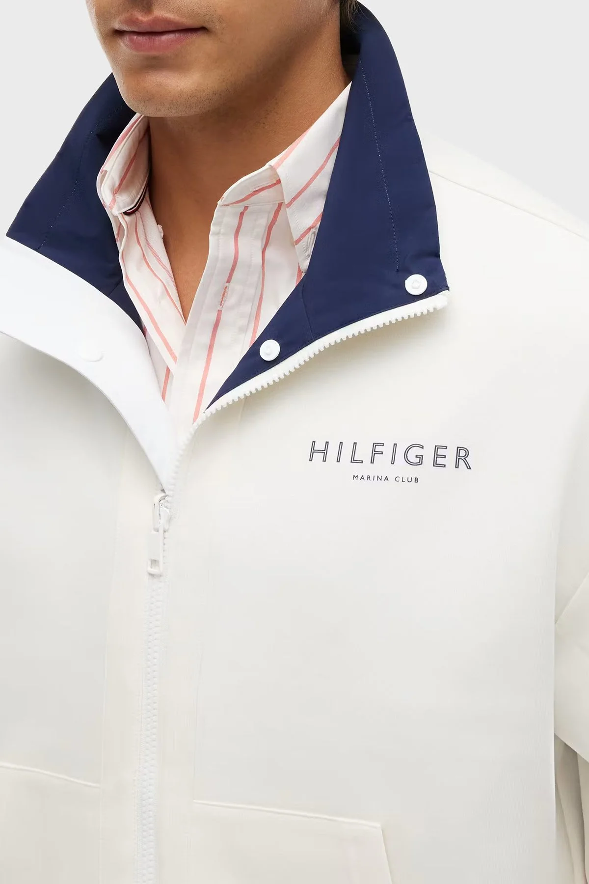 Tommy Hilfiger Çift Taraflı Pamuklu Regular Erkek Sweat MW0MW43183 0K4 Beyaz - 5