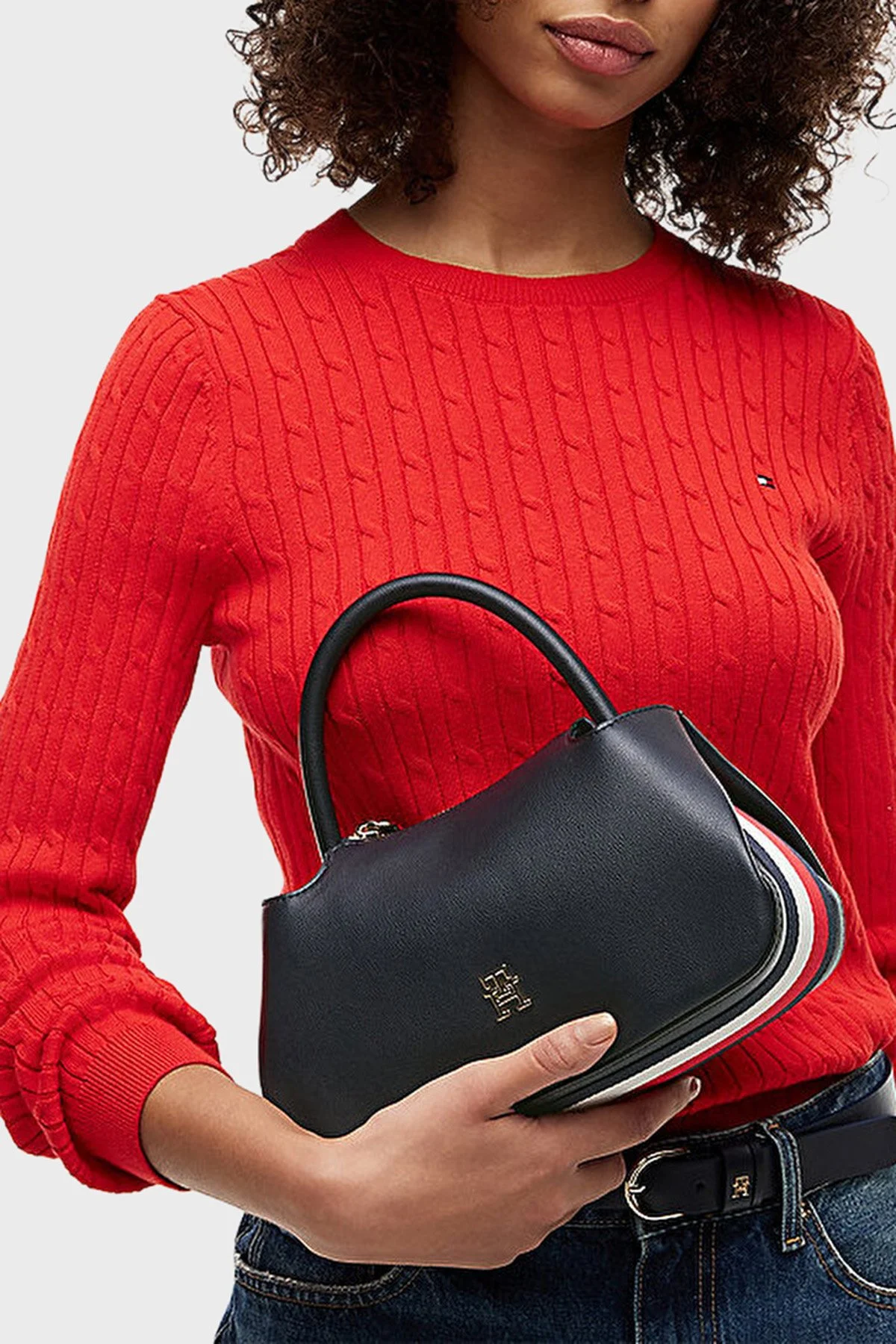 Tommy Hilfiger Çıkarılabilir Askılı Mini Kadın Çanta AW0AW18743 DW6 Lacivert - 2