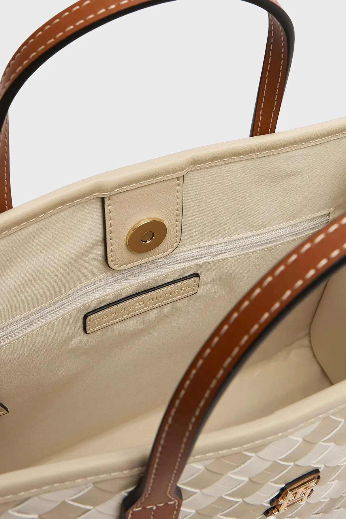 Tommy Hilfiger Çıkarılabilir Askılı Tote Kadın Çanta AW0AW18393 0F4 BEJ - 5