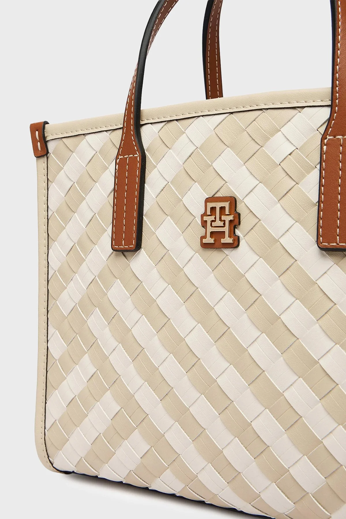 Tommy Hilfiger Çıkarılabilir Askılı Tote Kadın Çanta AW0AW18393 0F4 BEJ - 6