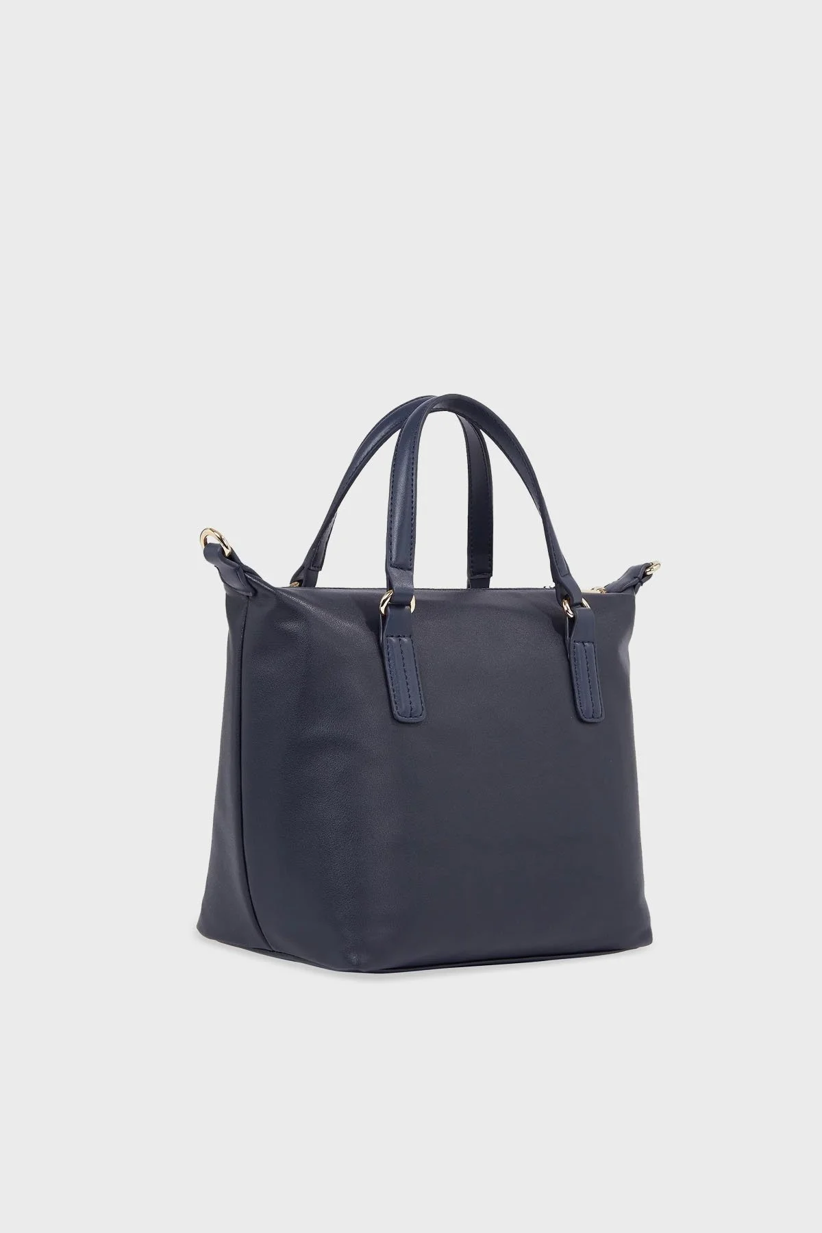 Tommy Hilfiger Çıkarılabilir Ayarlanabilir Omuz Askılı Logolu Fermuarlı Deri Bayan Çanta AW0AW15592 DW6 LACİVERT - 3