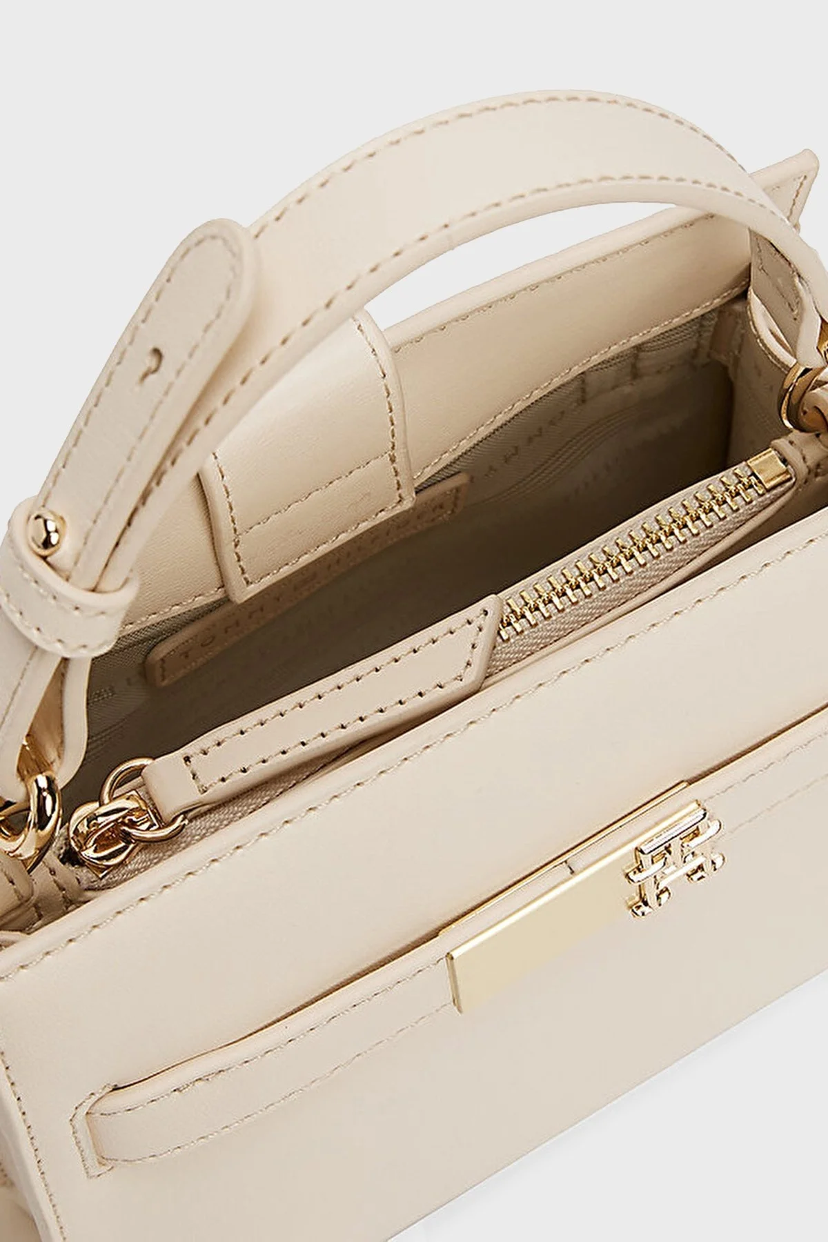 Tommy Hilfiger Çıkarılabilir Çapraz Askılı Bayan Çanta AW0AW17405 AA8 BEJ - 5