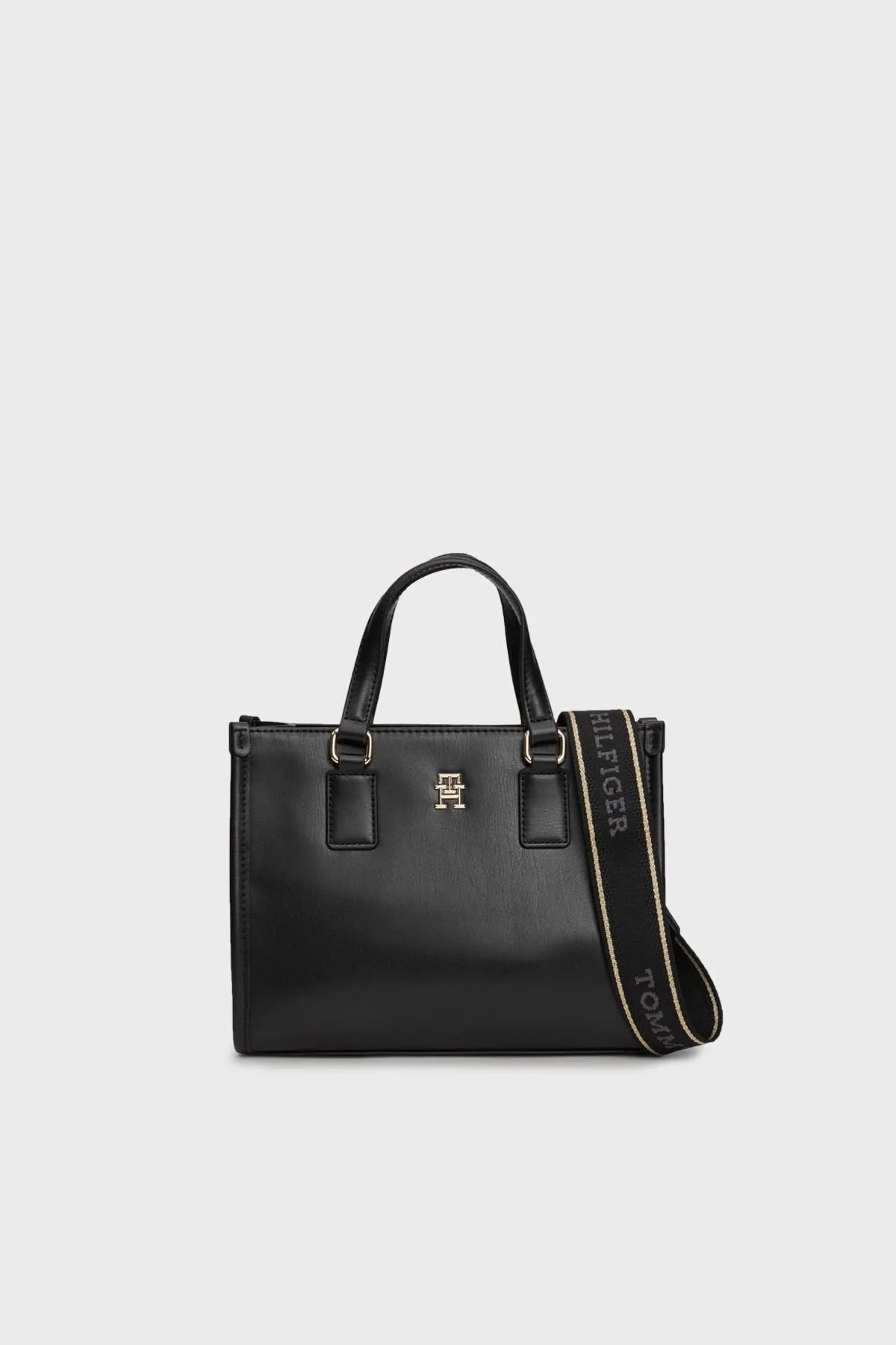 Tommy Hilfiger Çıkarılabilir Uzatma Askılı Bayan Çanta AW0AW15977 BDS SİYAH - 1