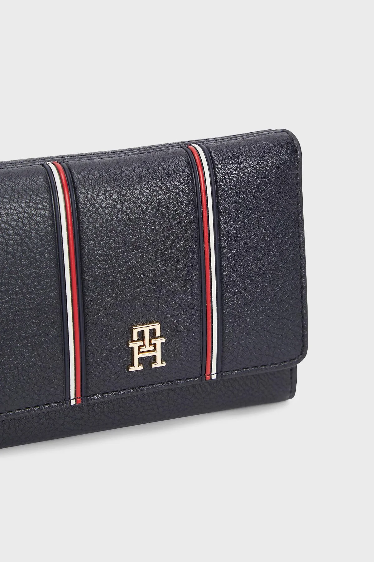 Tommy Hilfiger Çıtçıt Düğmeli Kadın Cüzdan AW0AW18655 DW6 LACİVERT - 4