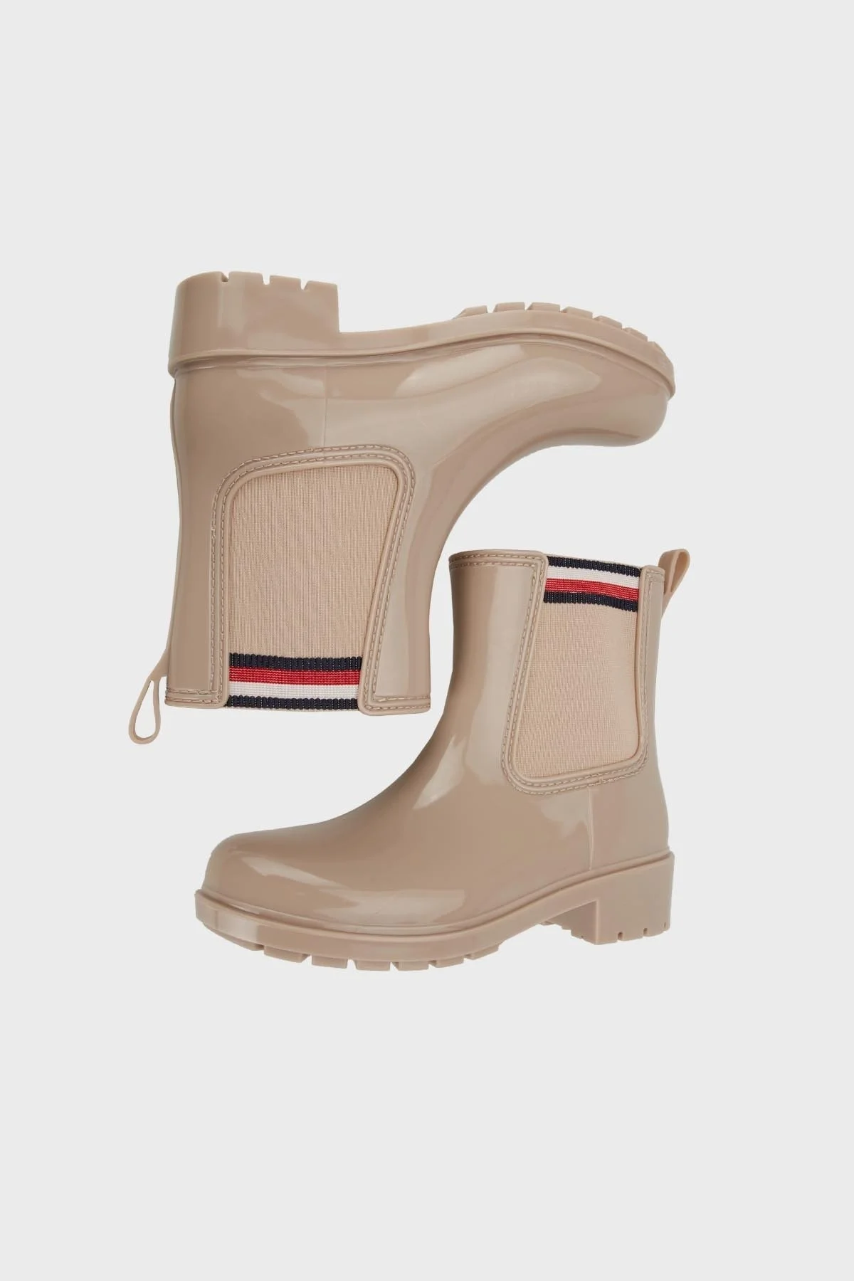 Tommy Hilfiger Corporate Elastic Rainboot Bayan Bot FW0FW07473 ABO BEJ - 5