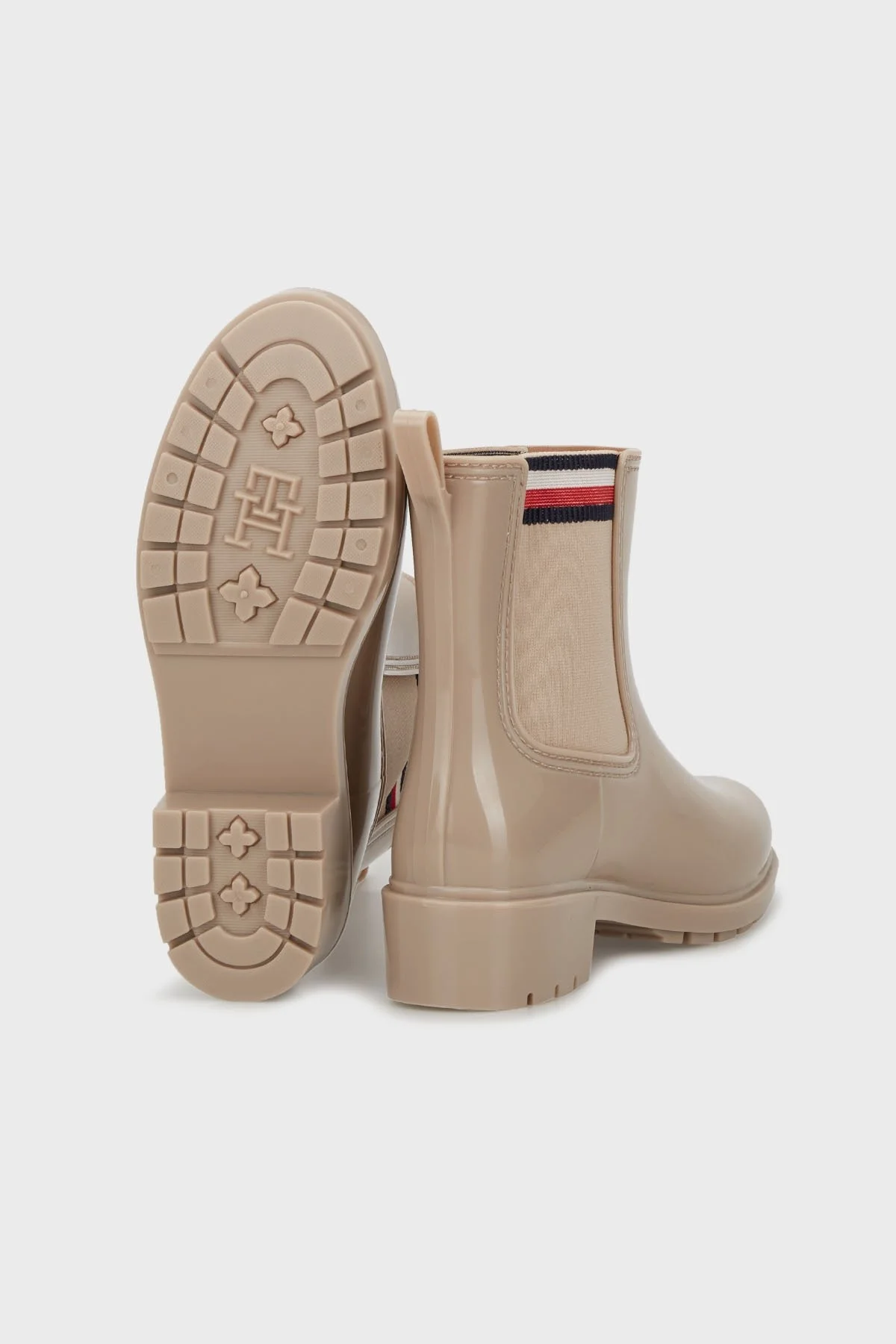 Tommy Hilfiger Corporate Elastic Rainboot Bayan Bot FW0FW07473 ABO BEJ - 9