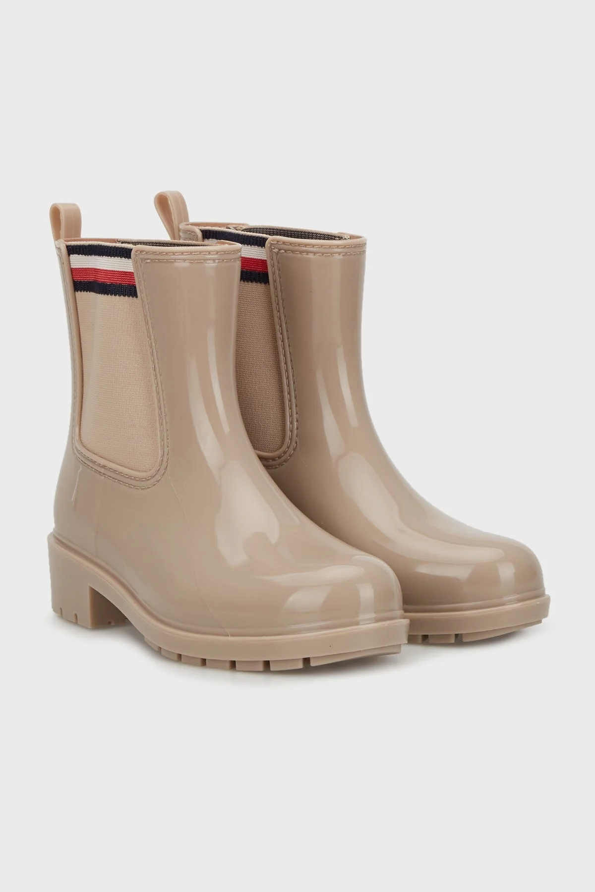 Tommy Hilfiger Corporate Elastic Rainboot Bayan Bot FW0FW07473 ABO BEJ - 13