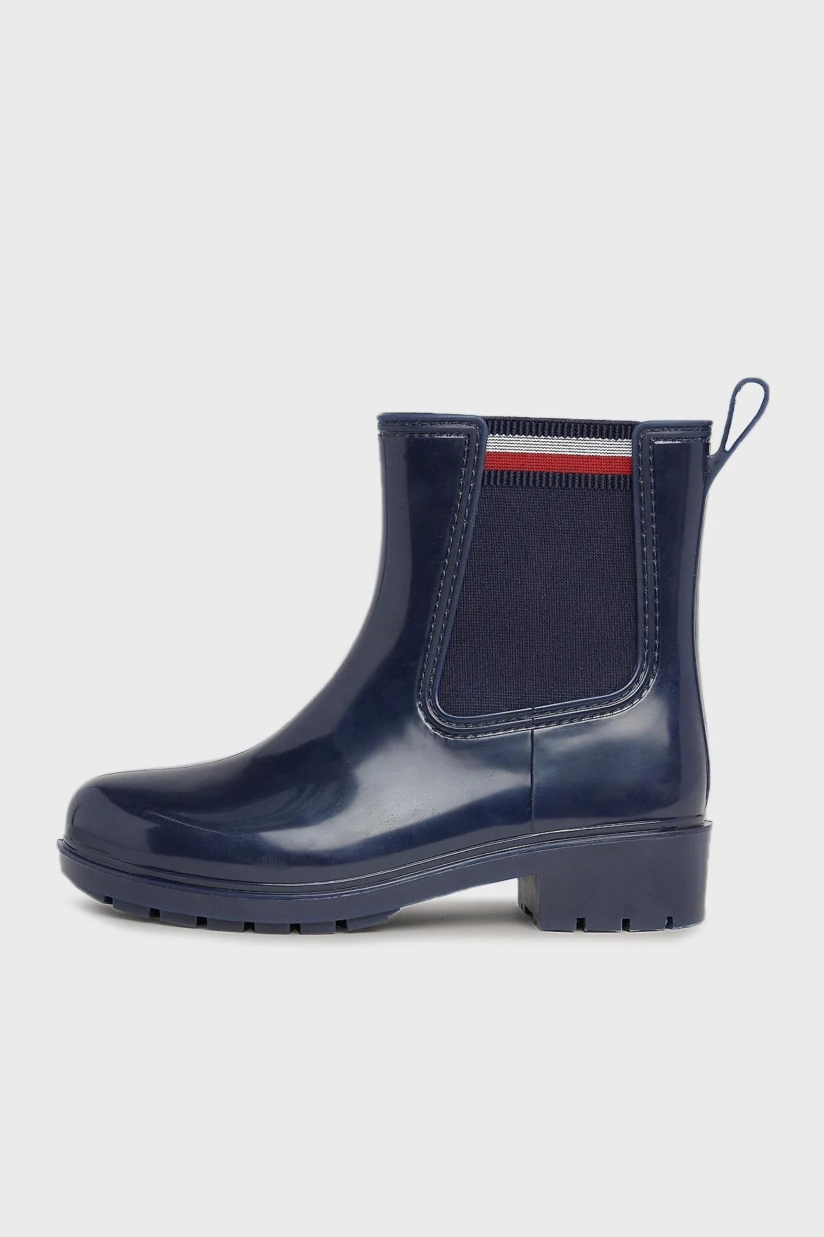 Tommy Hilfiger Corporate Elastic Rainboot Bayan Bot FW0FW07473 DW6 LACİVERT - 2