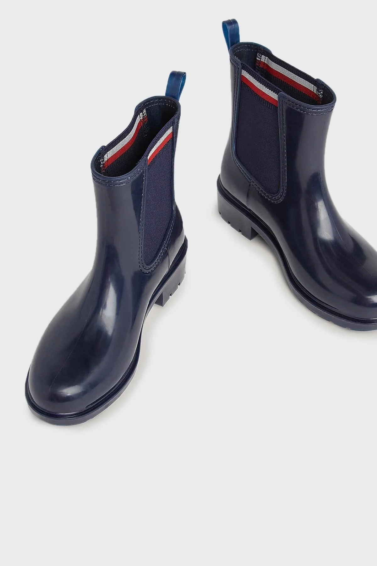 Tommy Hilfiger Corporate Elastic Rainboot Bayan Bot FW0FW07473 DW6 LACİVERT - 3