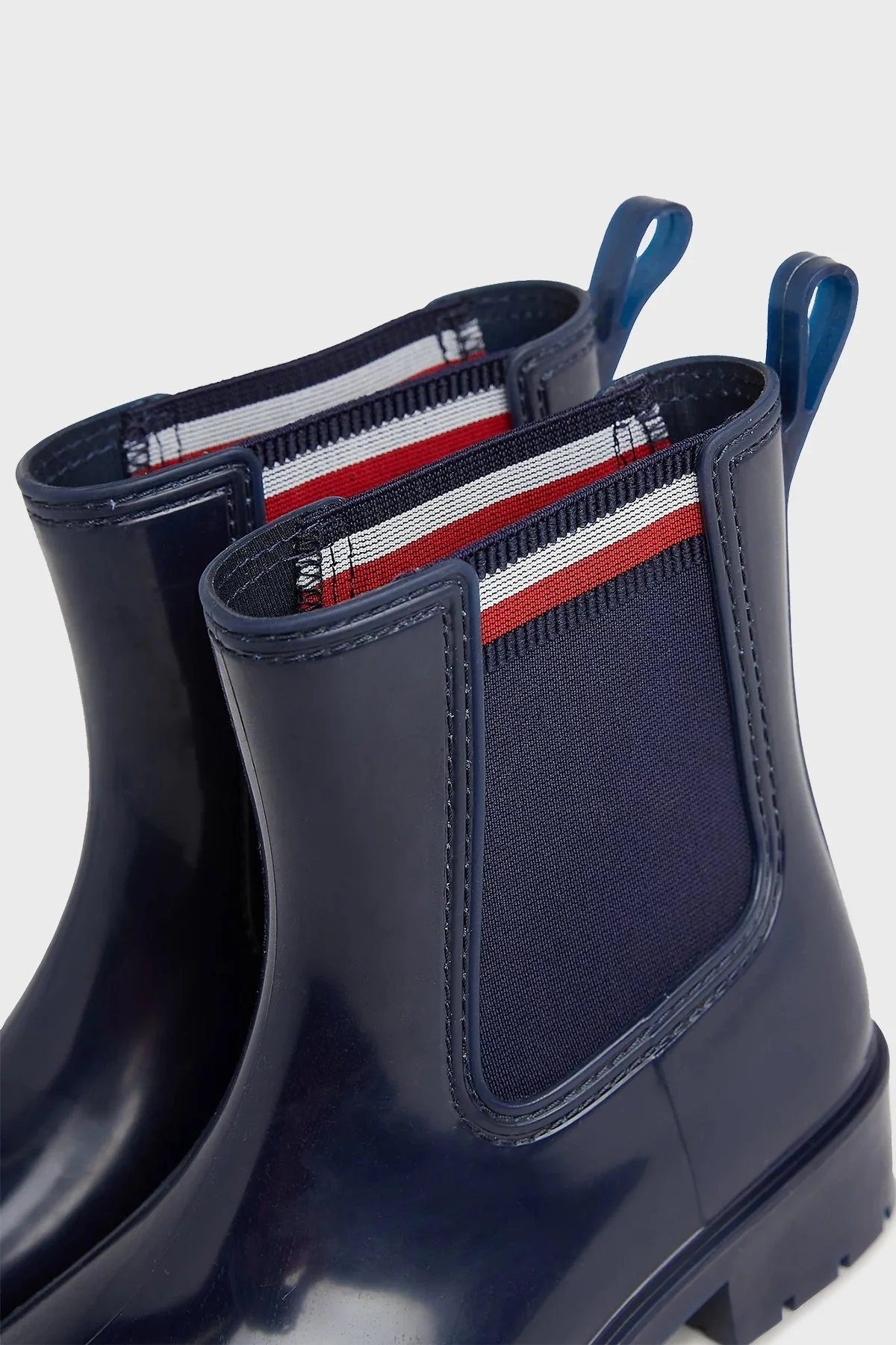 Tommy Hilfiger Corporate Elastic Rainboot Bayan Bot FW0FW07473 DW6 LACİVERT - 4
