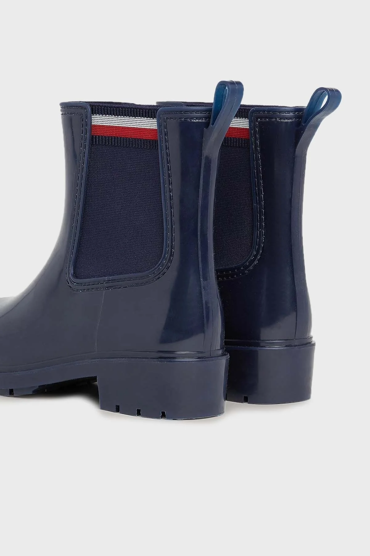 Tommy Hilfiger Corporate Elastic Rainboot Bayan Bot FW0FW07473 DW6 LACİVERT - 5
