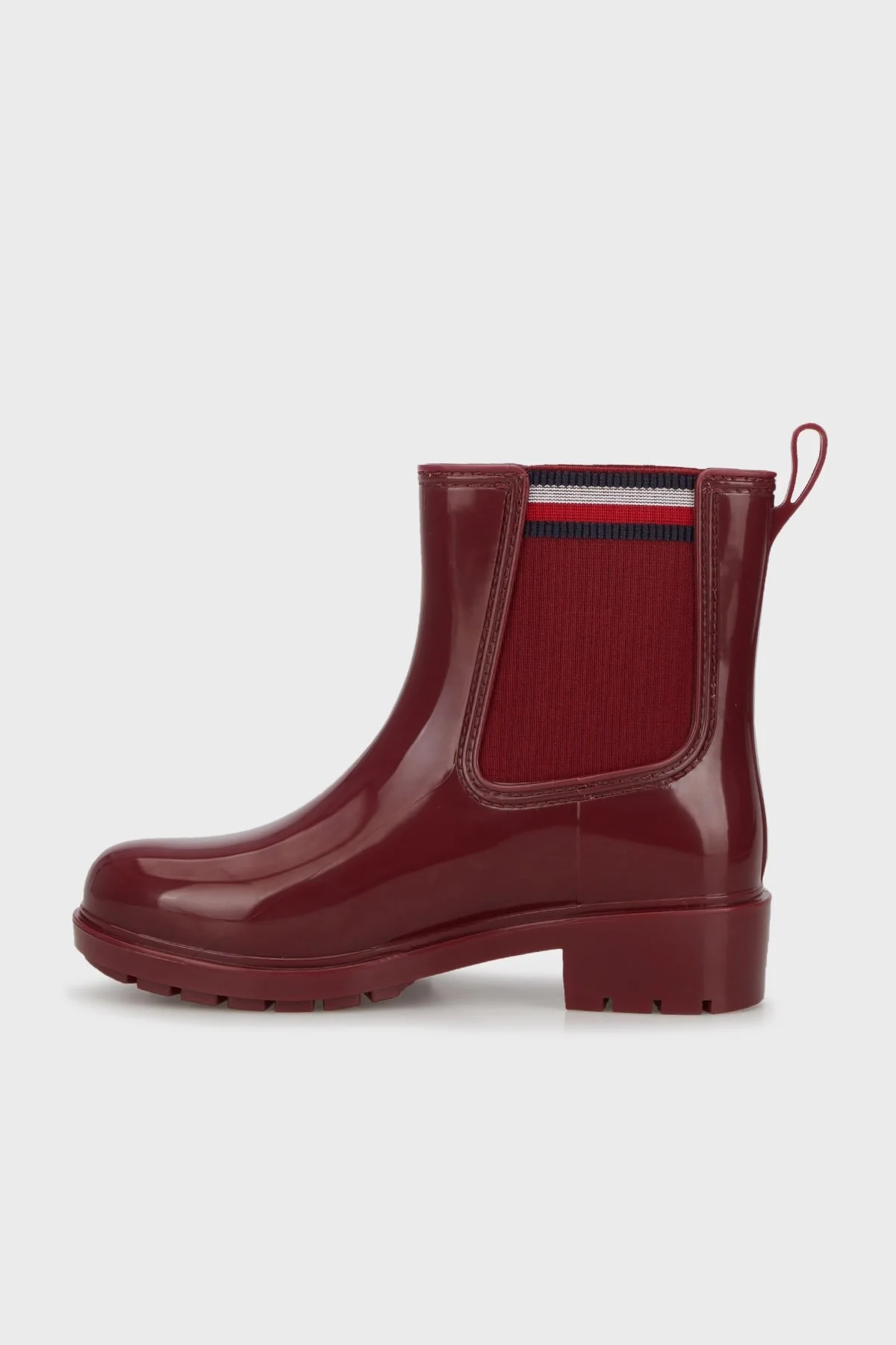 Tommy Hilfiger Corporate Elastic Rainboot Bayan Bot FW0FW07473 XJS BORDO - 2