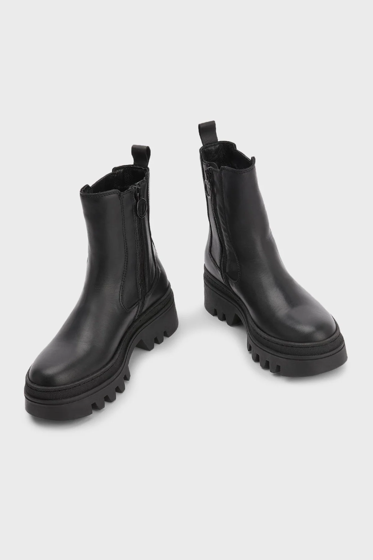 Tommy Hilfiger Deri Chelsea Bayan Bot EN0EN01917 BDS SİYAH - 5