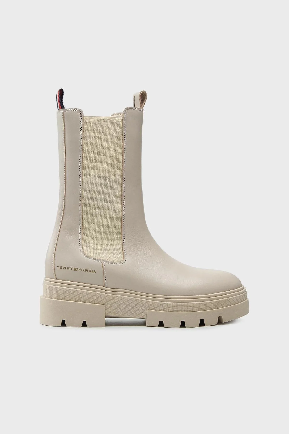 Tommy Hilfiger Deri Chelsea Bayan Bot FW0FW06730 ACI BEJ - 1