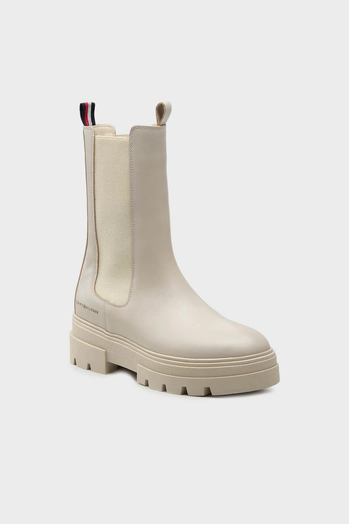 Tommy Hilfiger Deri Chelsea Bayan Bot FW0FW06730 ACI BEJ - 3