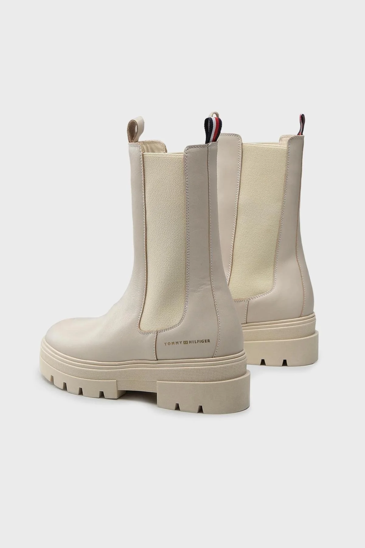 Tommy Hilfiger Deri Chelsea Bayan Bot FW0FW06730 ACI BEJ - 4