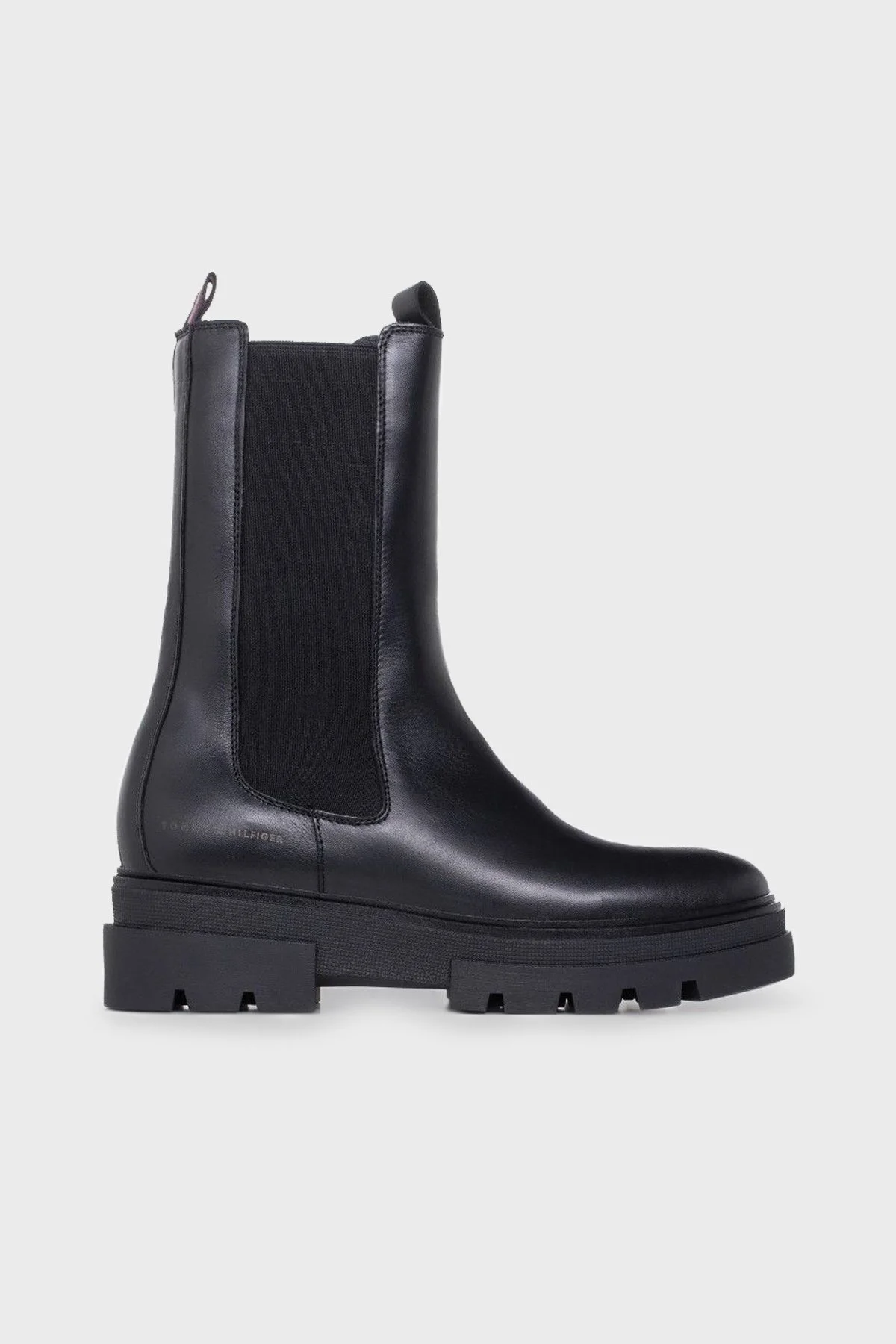 Tommy Hilfiger Deri Chelsea Bayan Bot FW0FW06730 BDS SİYAH - 1
