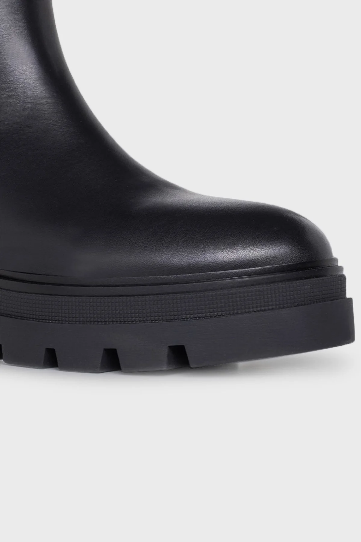 Tommy Hilfiger Deri Chelsea Bayan Bot FW0FW06730 BDS SİYAH - 4