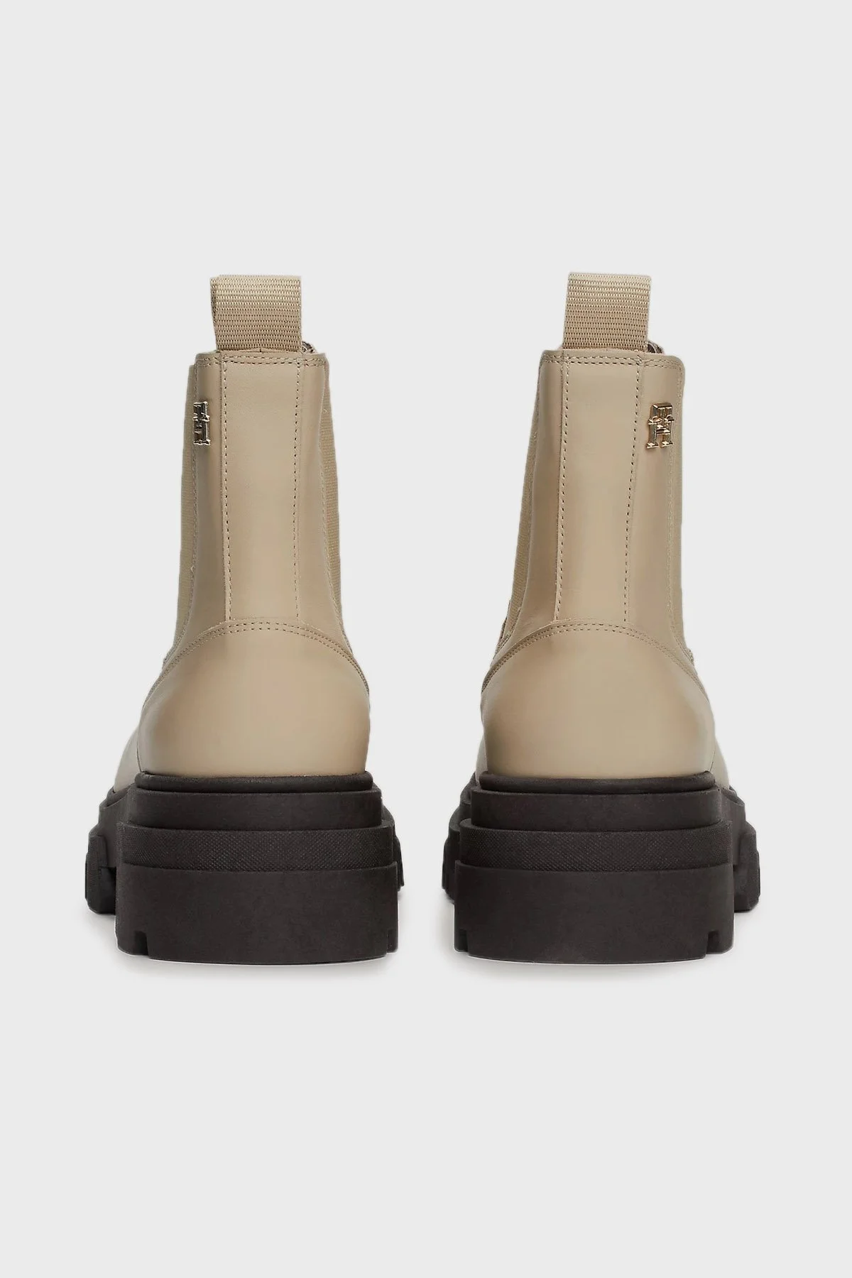 Tommy Hilfiger Deri Chelsea Bayan Bot FW0FW08089 AEG BEJ - 6