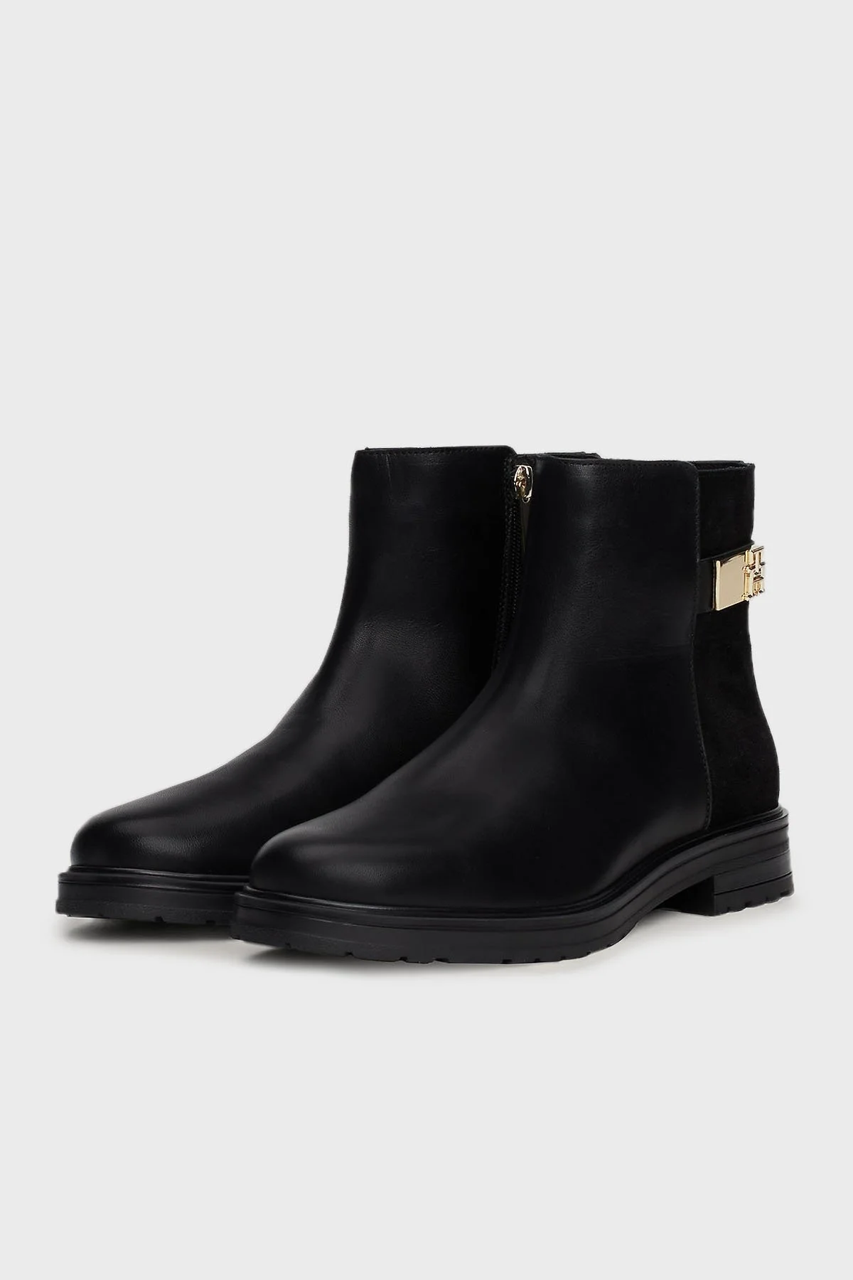 Tommy Hilfiger Deri Chelsea Bayan Bot FW0FW08336 BDS SİYAH - 4