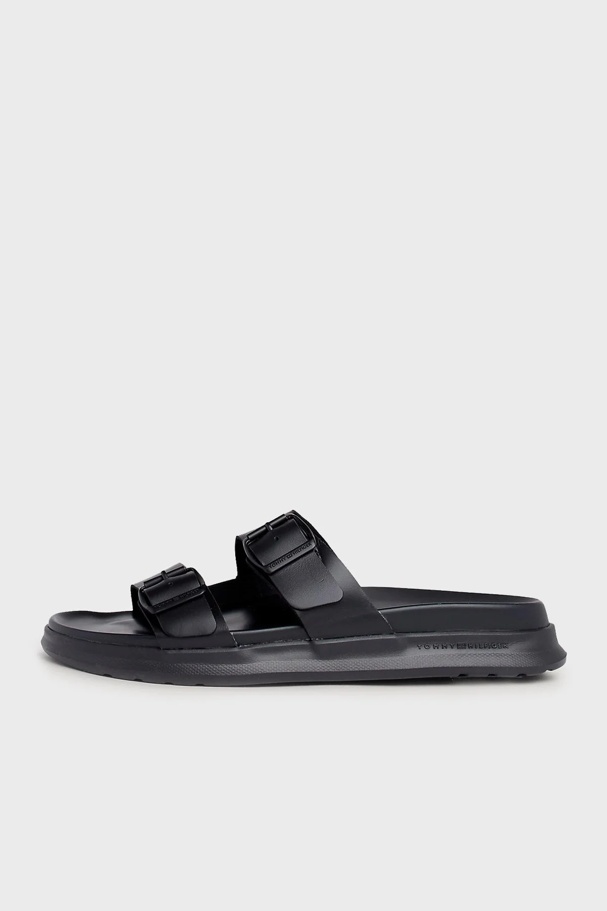 Tommy Hilfiger Deri Erkek Terlik FM0FM05005 BDS SİYAH - 3
