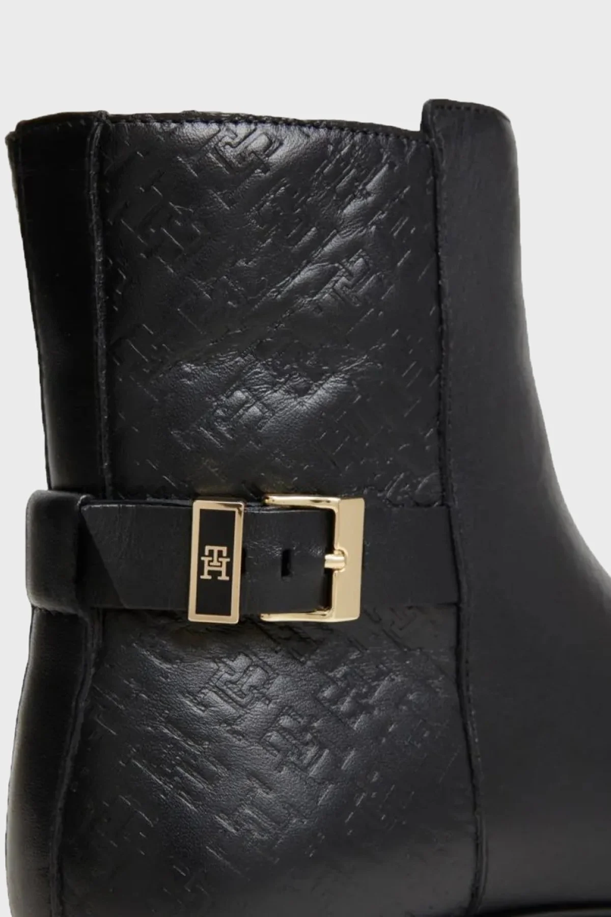 Tommy Hilfiger Deri Fermuarlı Kadın Bot FW0FW09672 BDS Siyah - 5