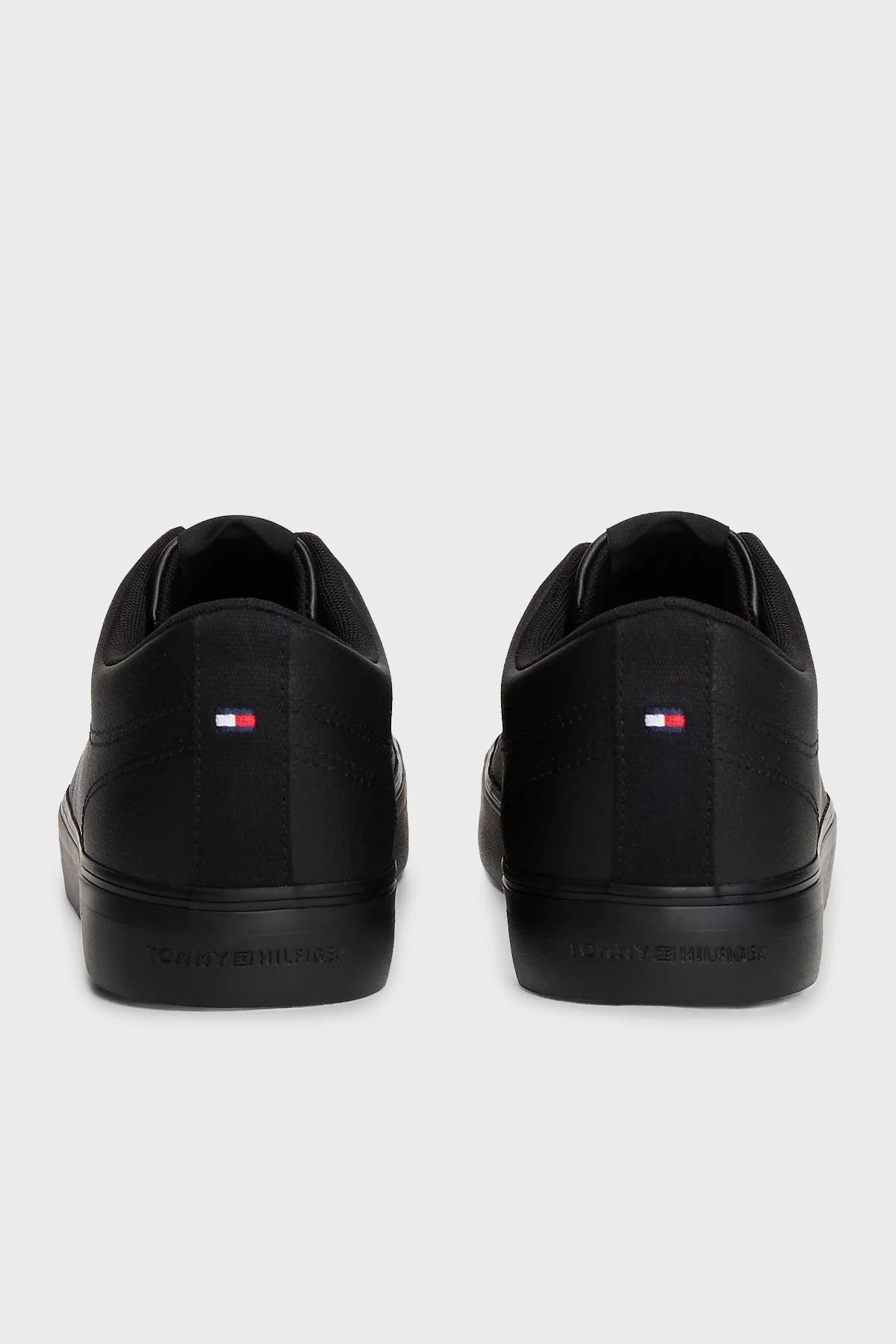 Tommy Hilfiger Deri Karışımlı Logolu Sneaker Erkek Ayakkabı FM0FM05511 BDS SİYAH - 5