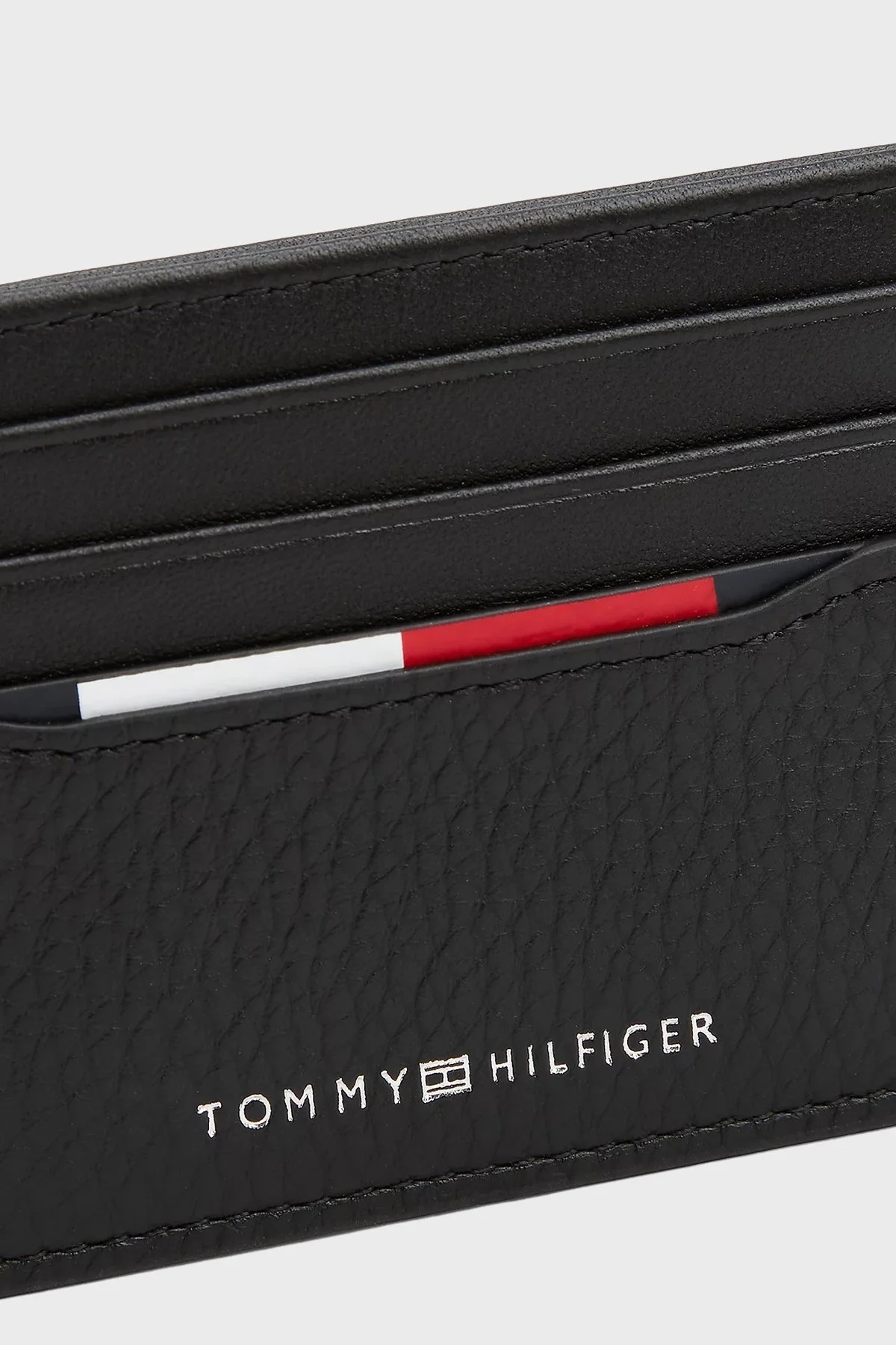 Tommy Hilfiger Deri Logolu Erkek Kartlık AM0AM13512 BDS SİYAH - 4
