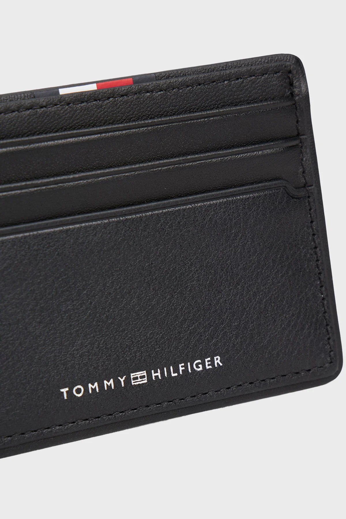 Tommy Hilfiger Deri Logolu Erkek Kartlık AM0AM13738 BDS SİYAH - 3