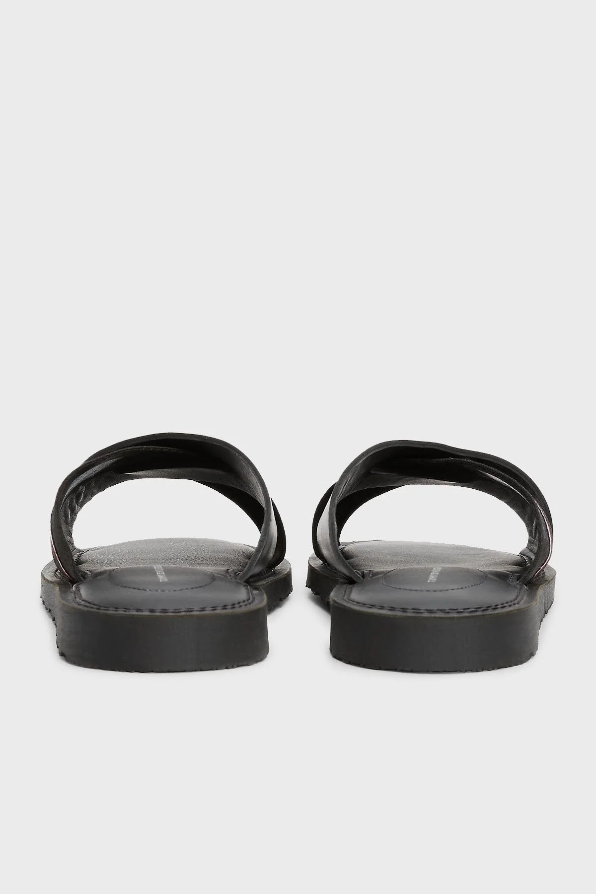 Tommy Hilfiger Deri Logolu Erkek Sandalet FM0FM05415 BDS SİYAH - 6
