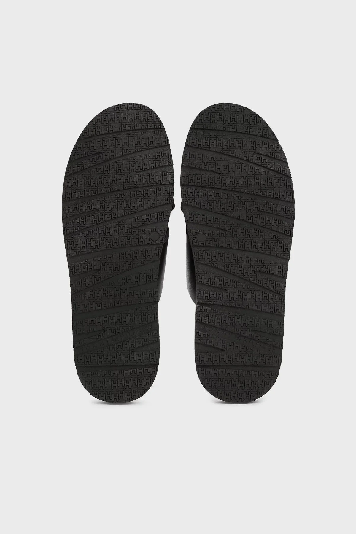Tommy Hilfiger Deri Logolu Erkek Sandalet FM0FM05415 BDS SİYAH - 7