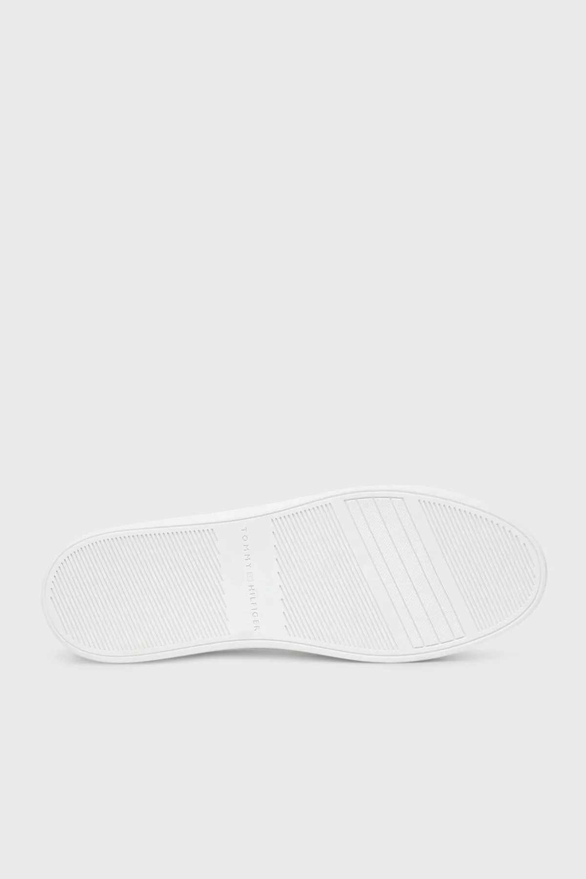 Tommy Hilfiger Deri Logolu Platform Taban Sneaker Kadın Ayakkabı FW0FW08756 BDS SİYAH - 6