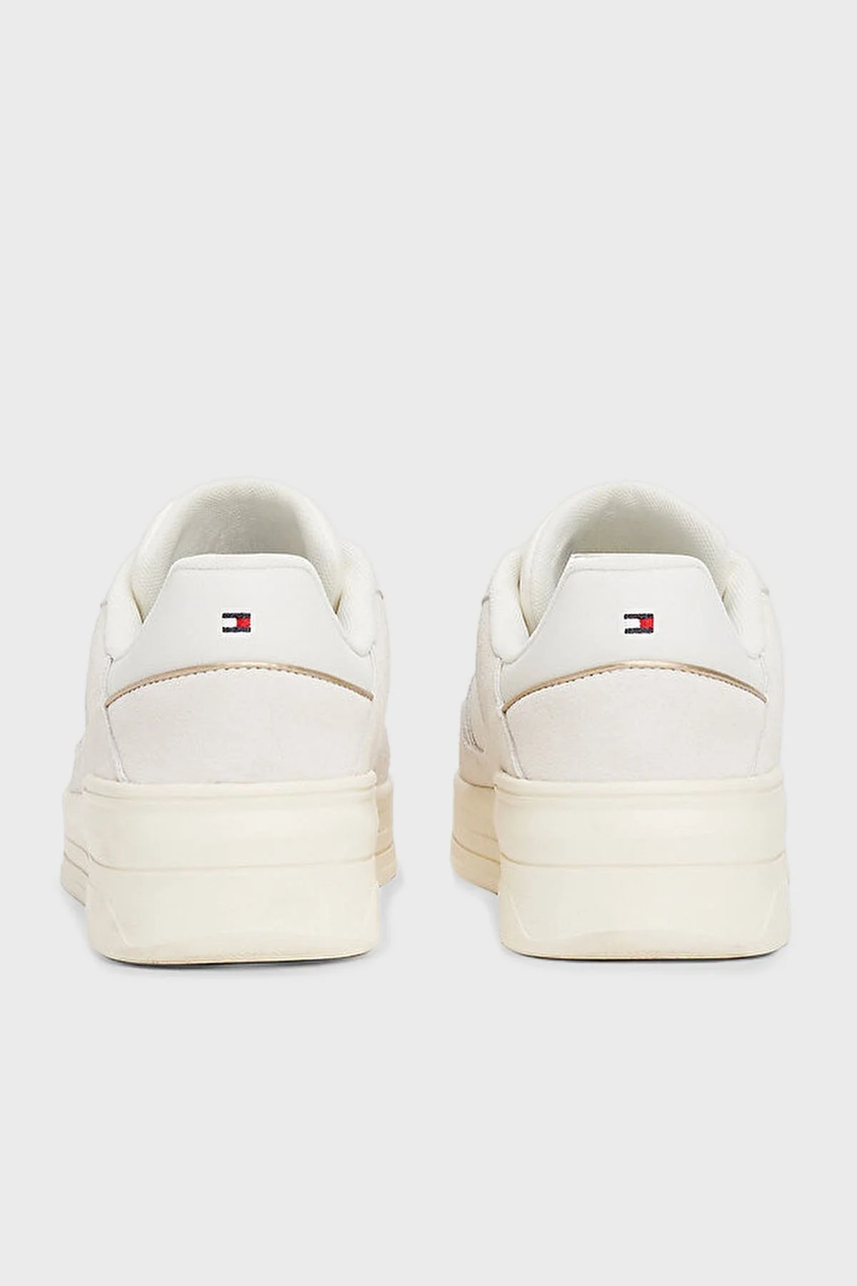 Tommy Hilfiger Deri Logolu Sneaker Bayan Ayakkabı FW0FW08456 YBL BEYAZ - 5