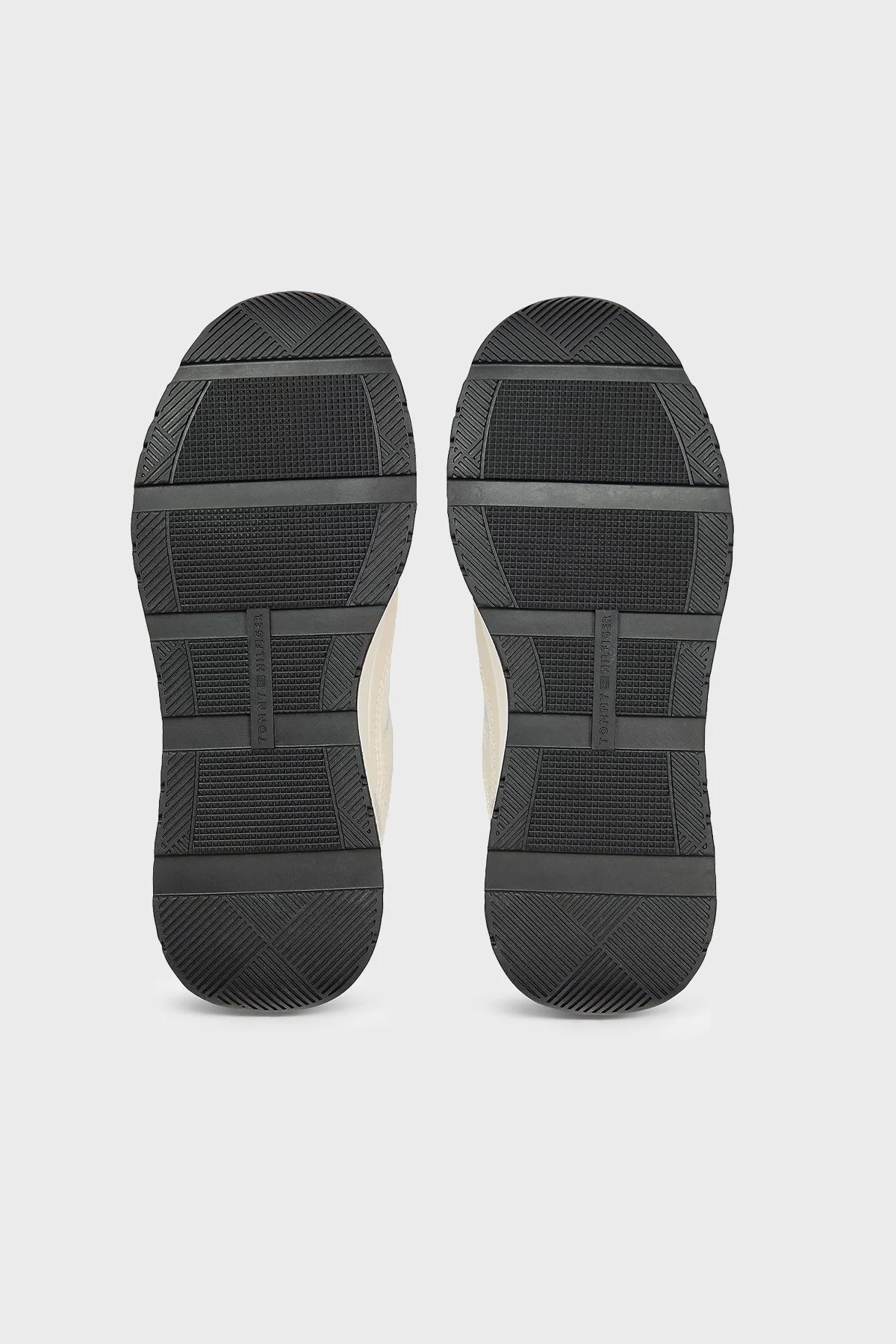 Tommy Hilfiger Deri Logolu Sneaker Kadın Ayakkabı FW0FW09034 0F6 KREM-GRİ - 7